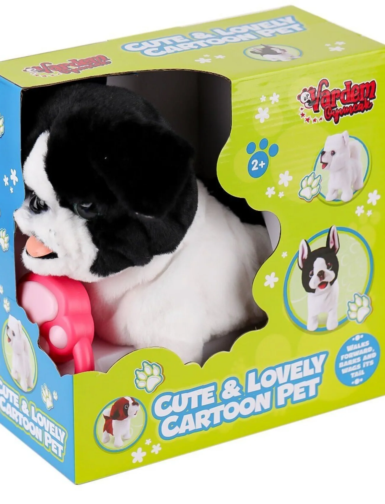 PR66308-25T Tasmalı Yürüyen Peluş Fransız Köpeği