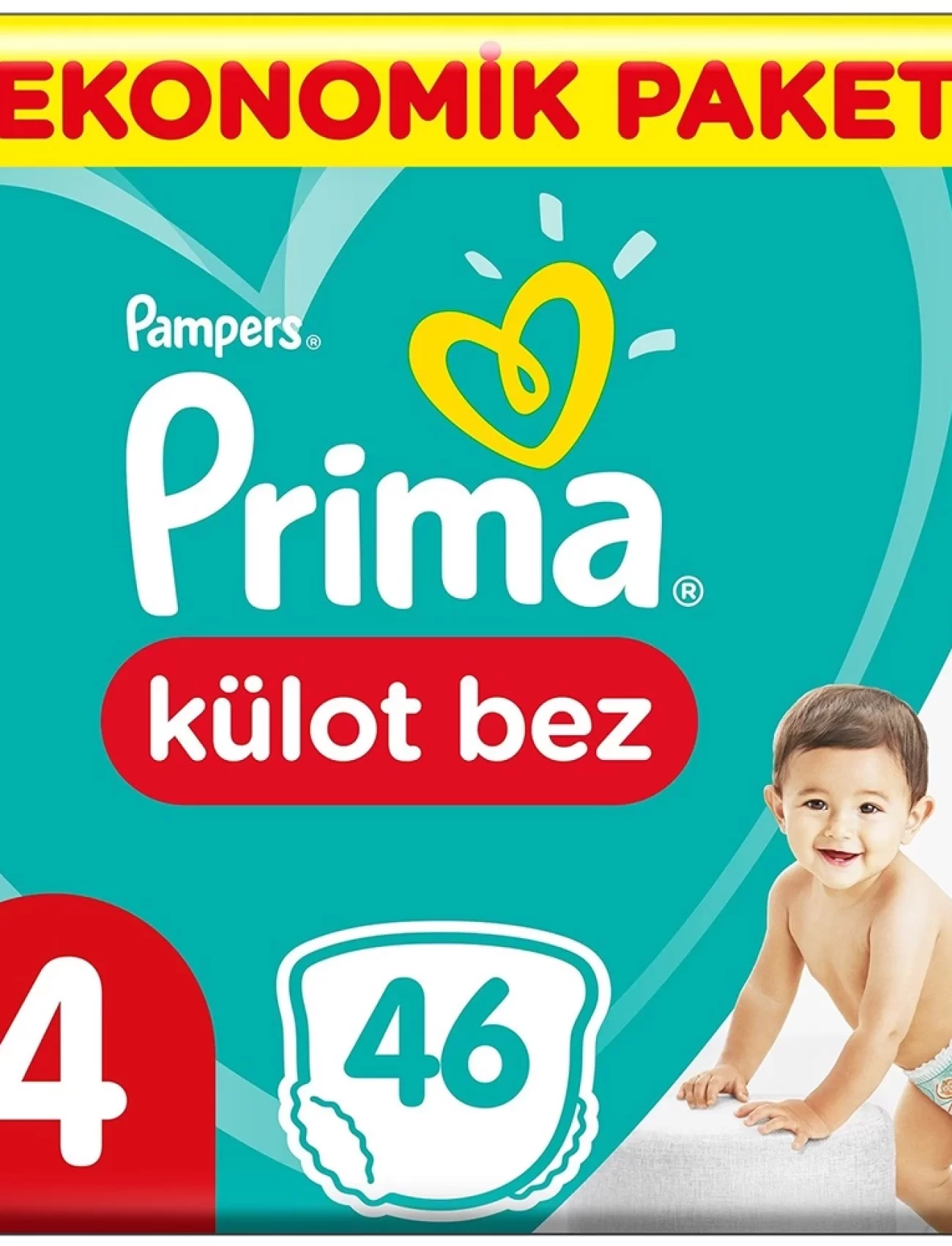 Prima Külot Bebek Bezi Eko Paket 4 Beden 46 Adet