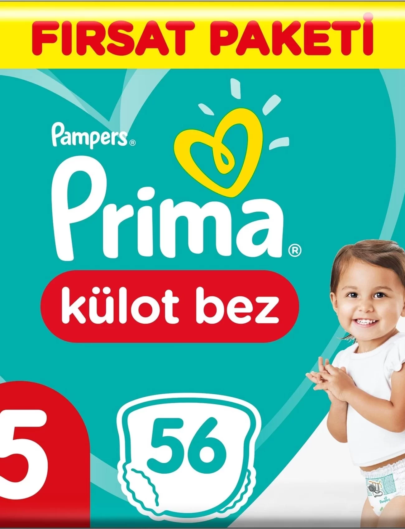 Prima Külot Bebek Bezi Fırsat Paketi 5 Beden 56 Adet