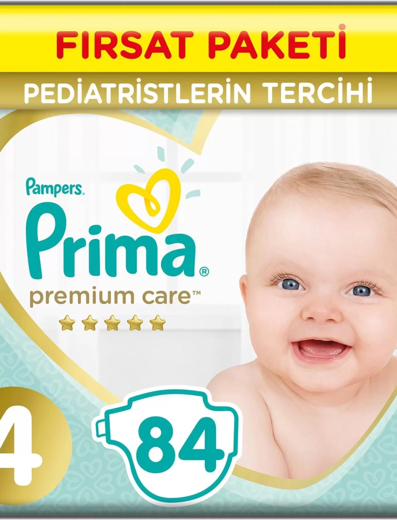 Prima Premium Care Bebek Bezi Fırsat Paketi 4 Beden 84 Adet