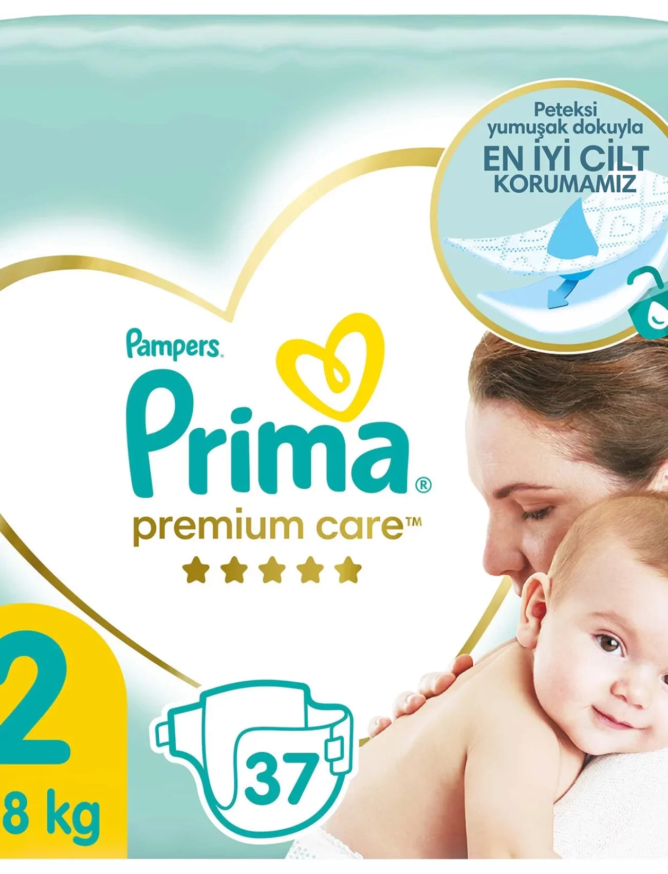 Prima Premium Care Bebek Bezi İkiz Paket 2 Beden 37 Adet