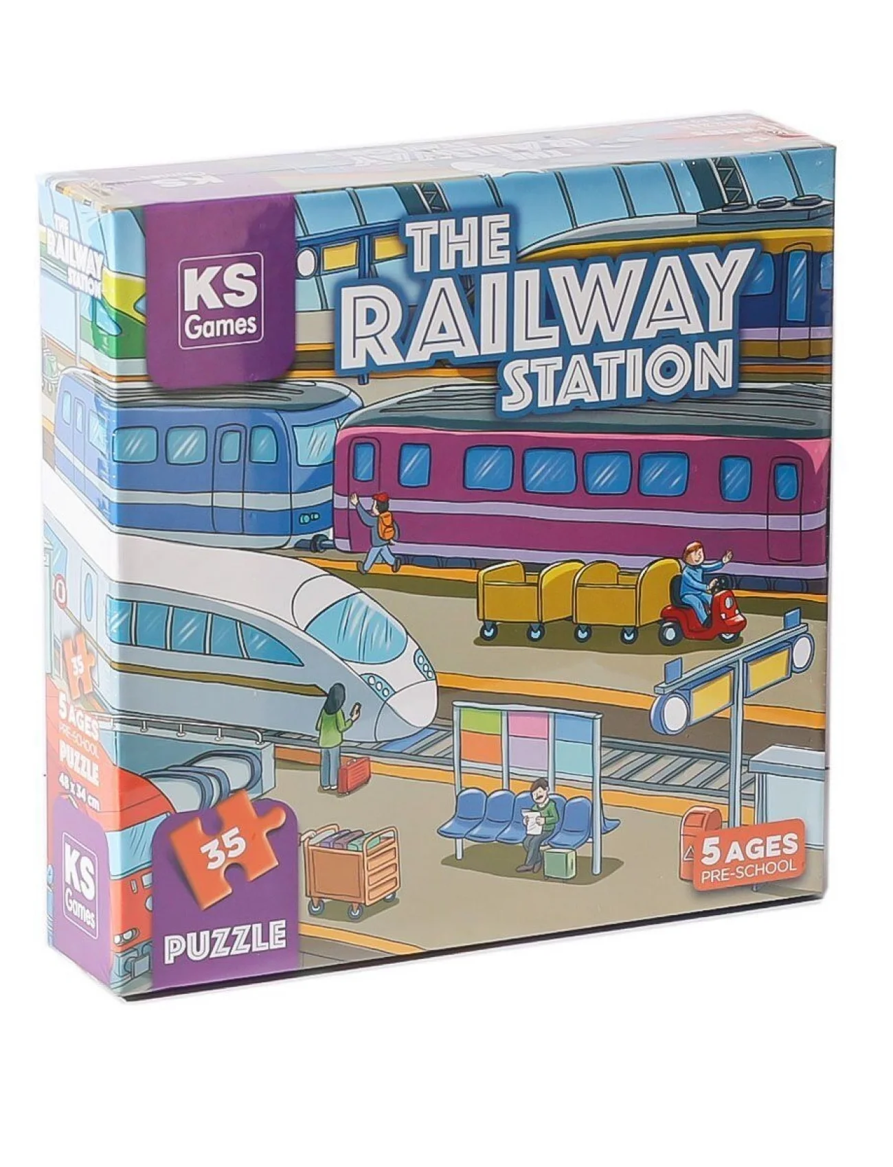PRS 32712 The Railway Station Pre School Puzzle -Ks Puzzle