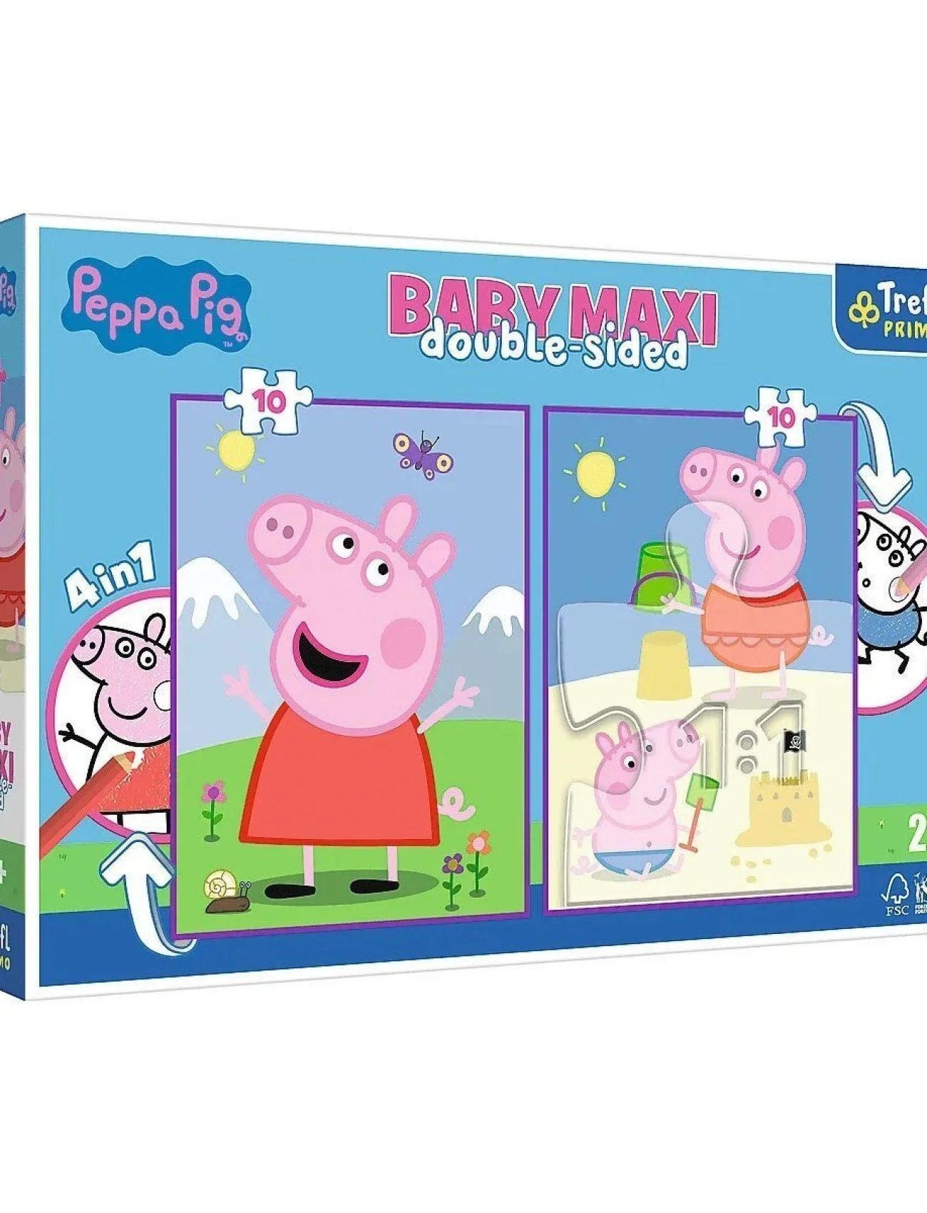 PUZZLE-43001 Peppa Pig Baby Puzzle 2X10