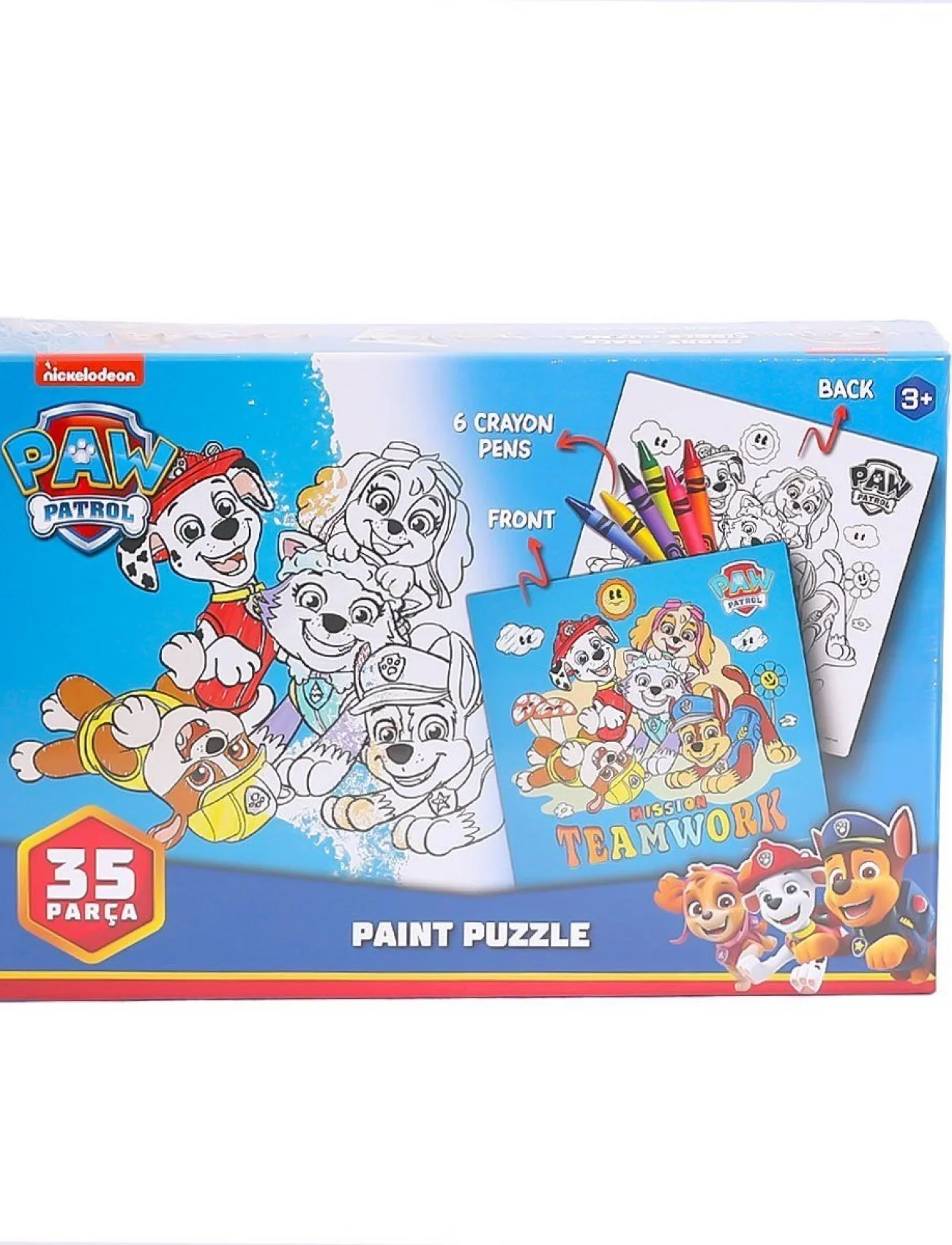 PW7930 Paw Patrol Boyamalı Puzzle -Laço