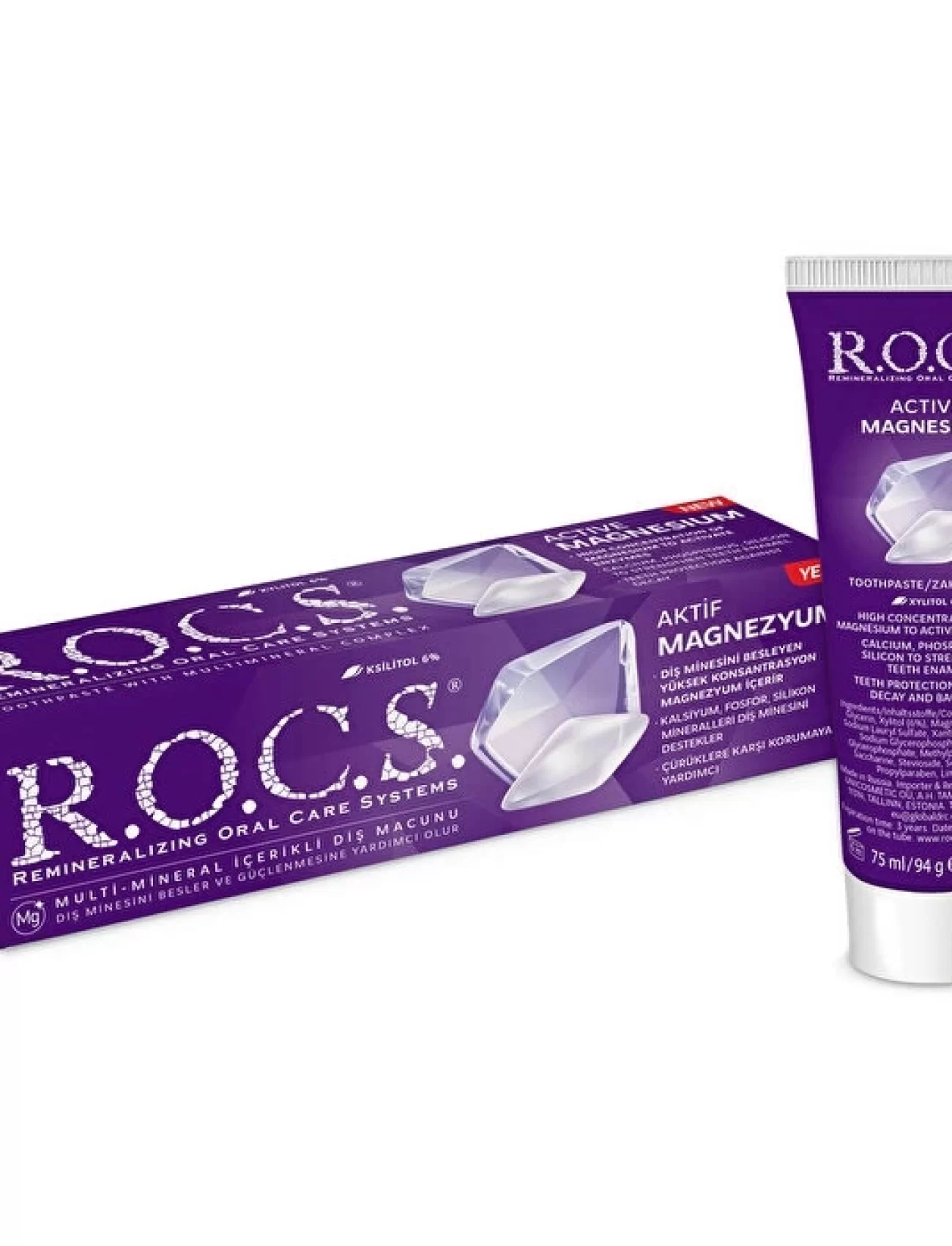 R.O.C.S.Aktif Magnezyum İçerikli Diş Macunu 75ml