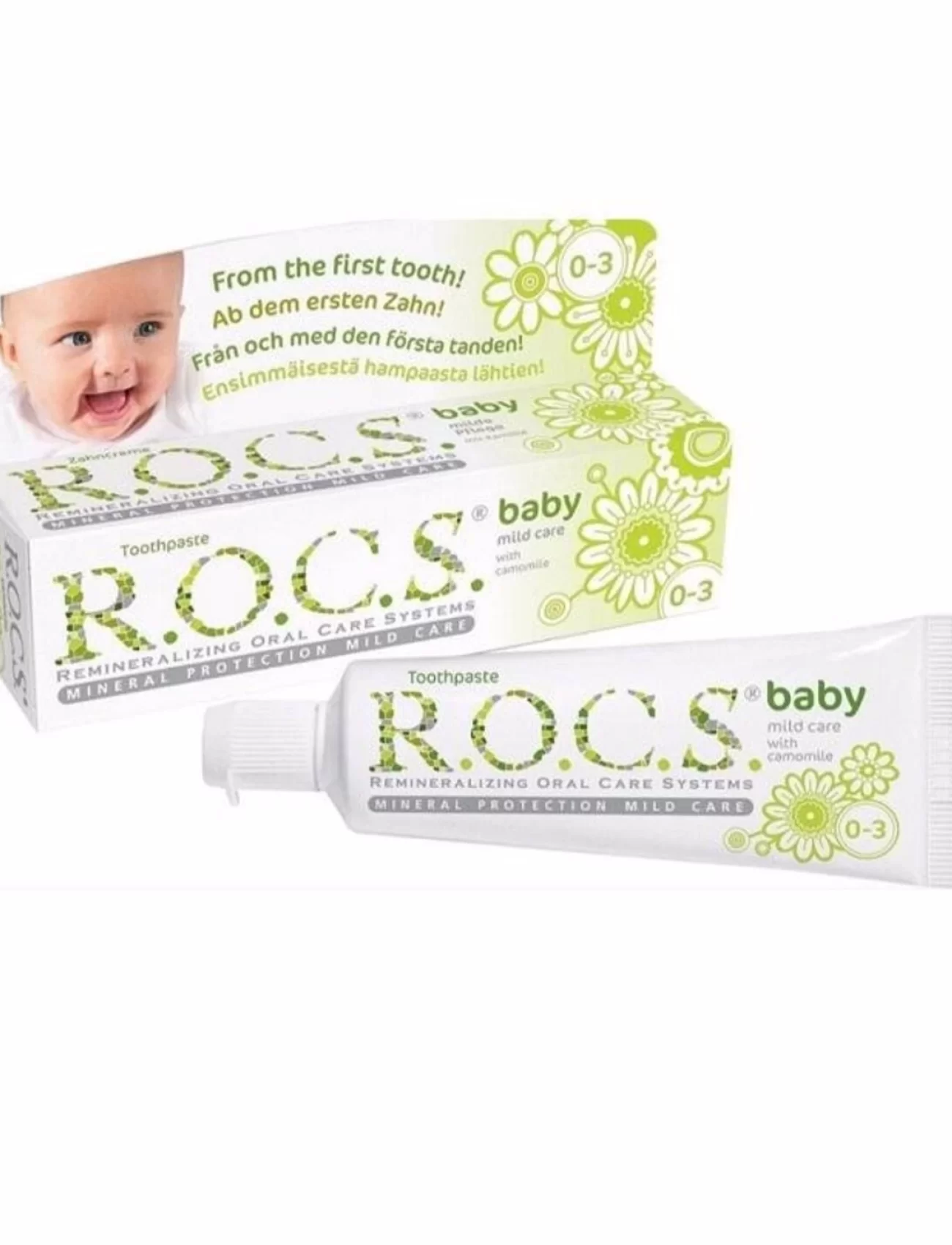 R.O.C.S.Baby Diş Macunu 0-3 Yaş 35 ml Papatya