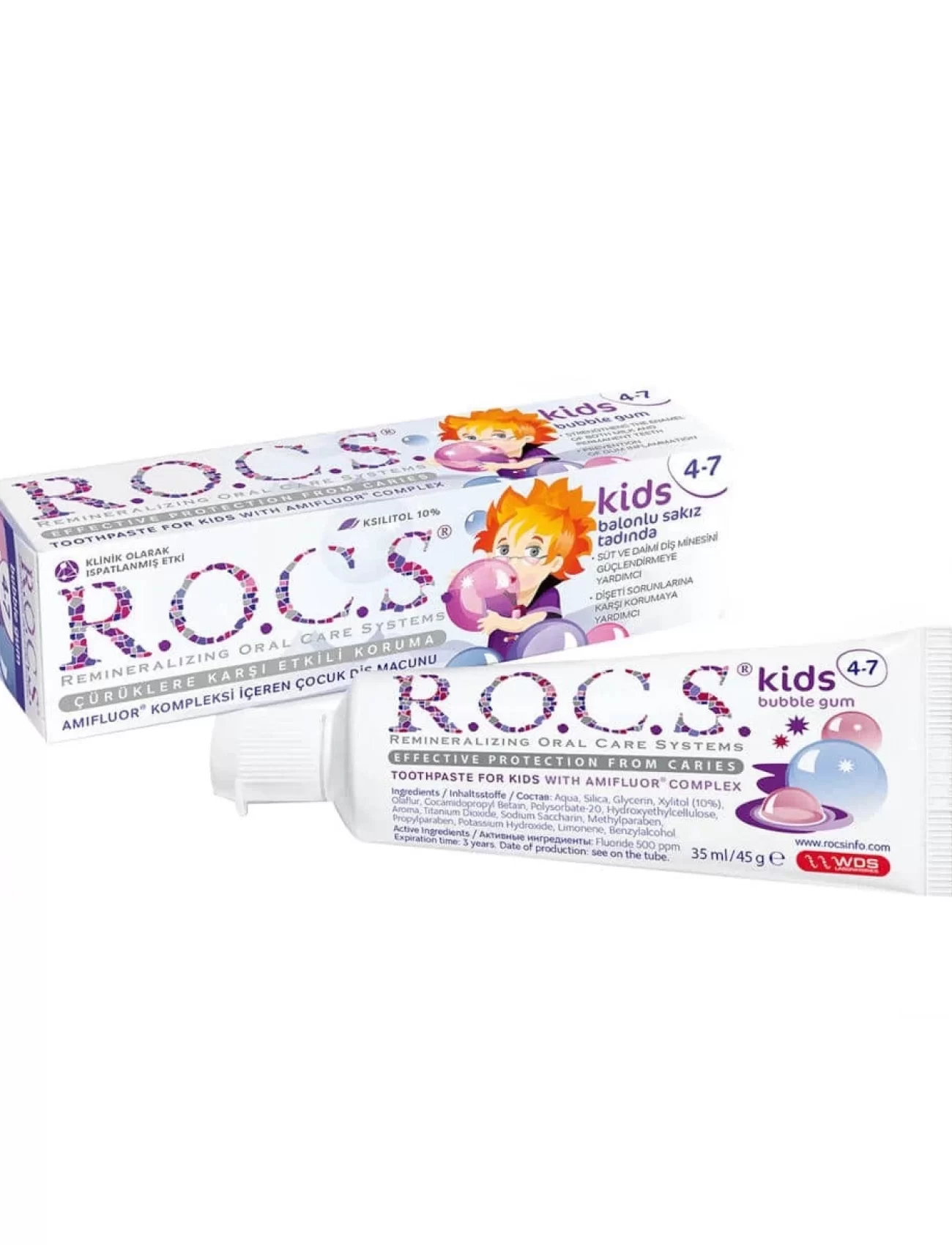 R.O.C.S.Kids Diş Macunu 35ml 4-7 Yaş Sakız