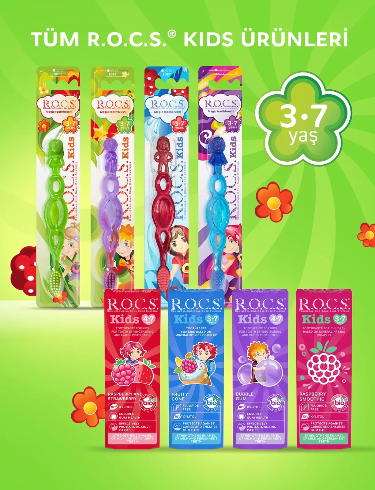R.O.C.S.Kids Ekstra Soft Diş Fırçası 3-7 Yaş