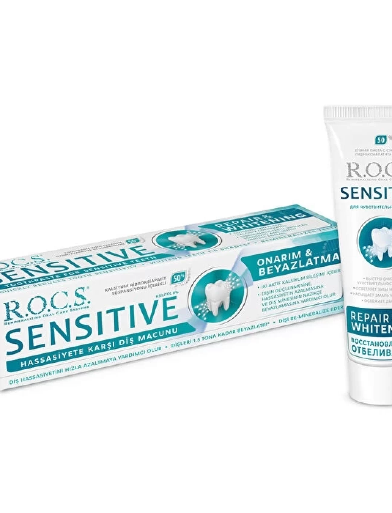 R.O.C.S.Sensitive Onarım ve Beyazlatma Hassas Diş Macunu 75ml