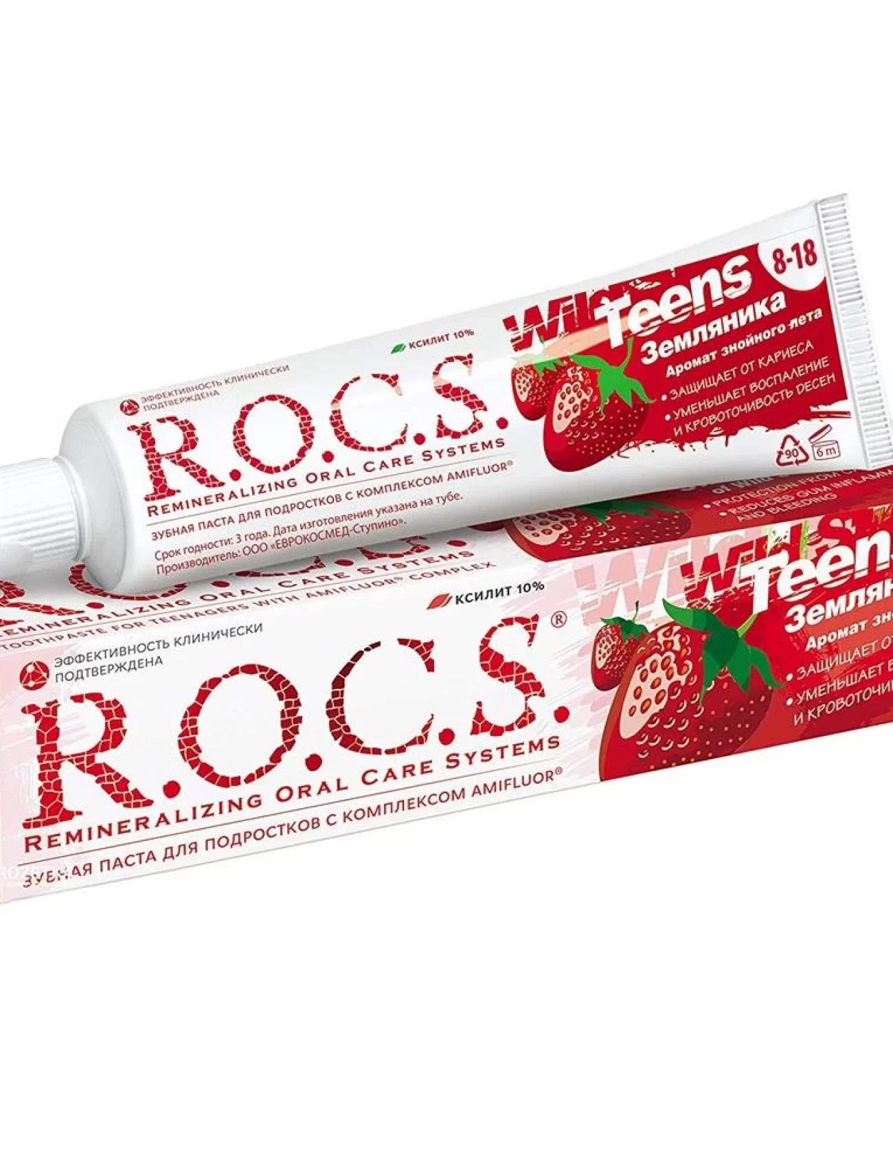 R.O.C.S.Teen Yaban Çileği Diş Macunu 8-18 Yaş 60 ml