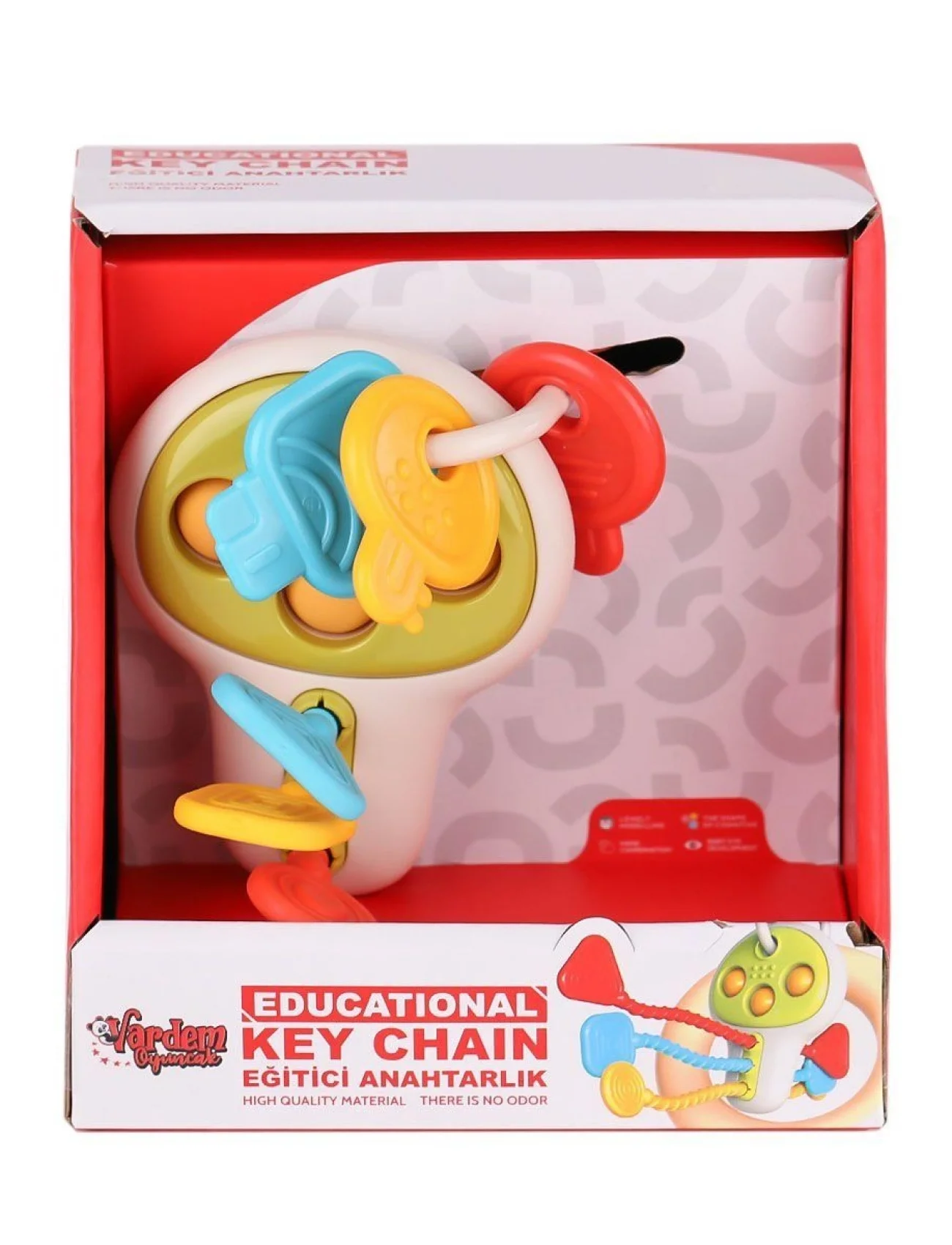 RT1507 Eğitici Poppitli Cırcırlı Bebek Anahtarlığı -Vardem Oyuncak