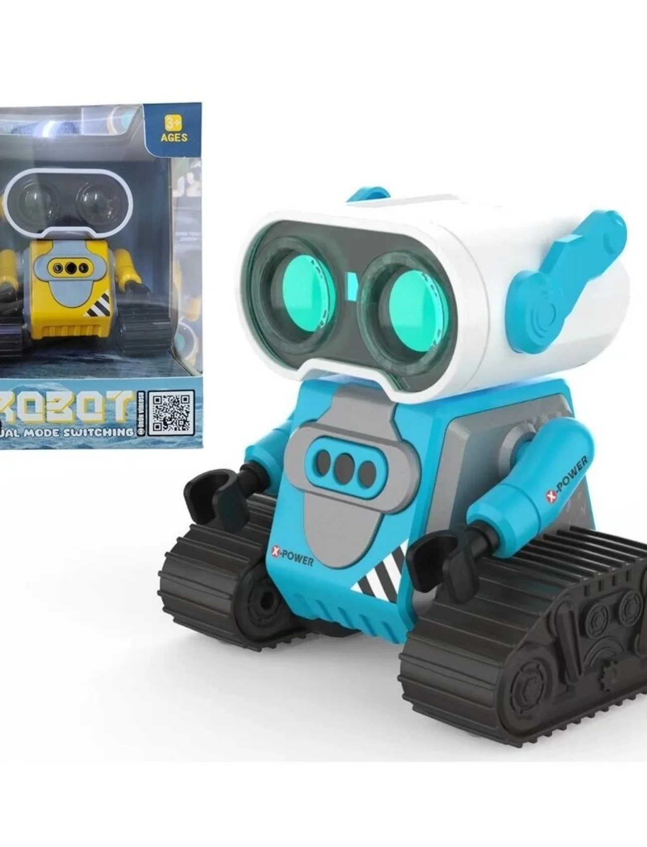 S-023 4568 MAVİ-SARI UK FF ŞARJLI 2 4G ROBOT ARABA