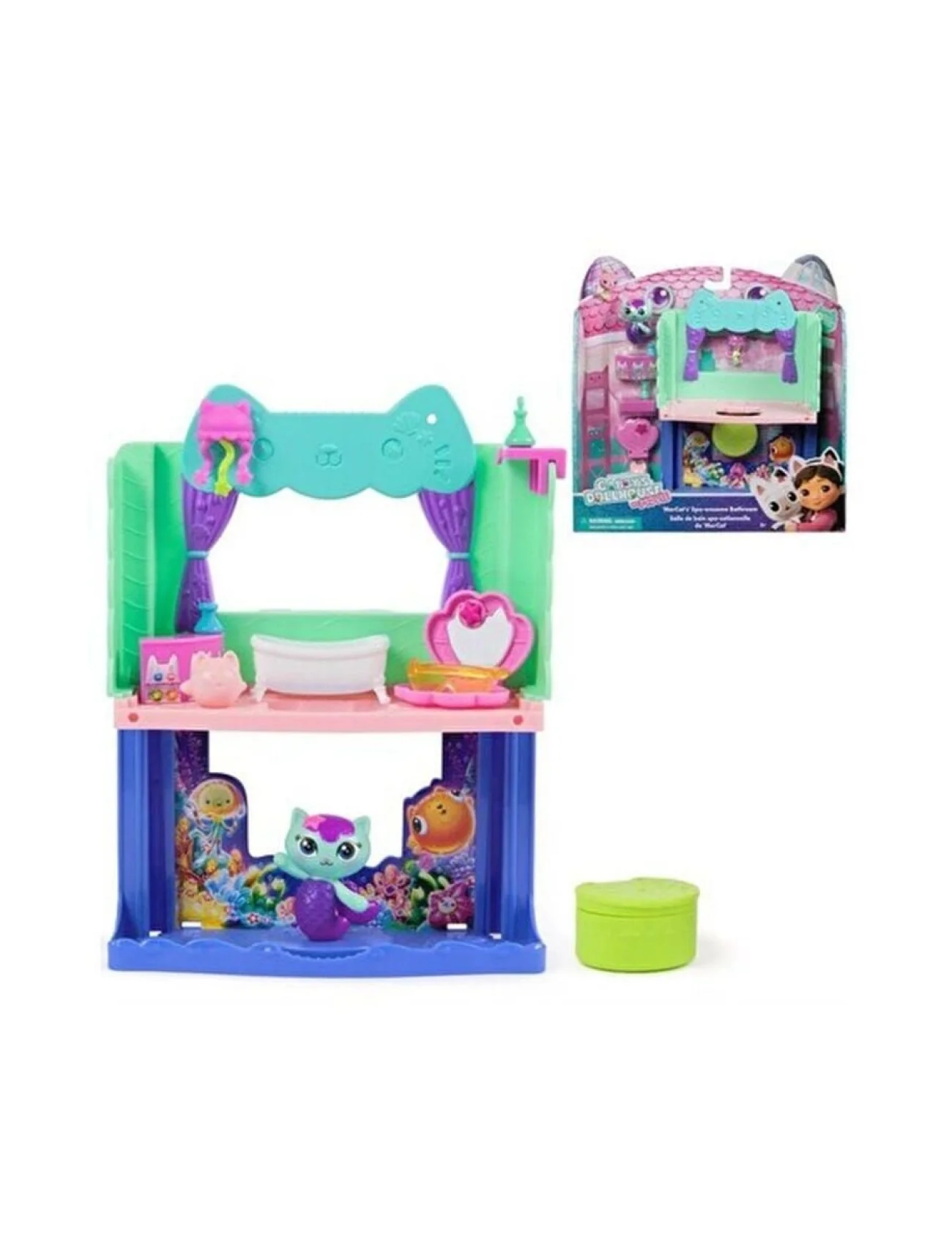 S00006727 SUN-SPM-FİGÜR SET GABBY S DOLLHOUSE MUTFAK SET/BANYO SET 10PRÇ.2A.