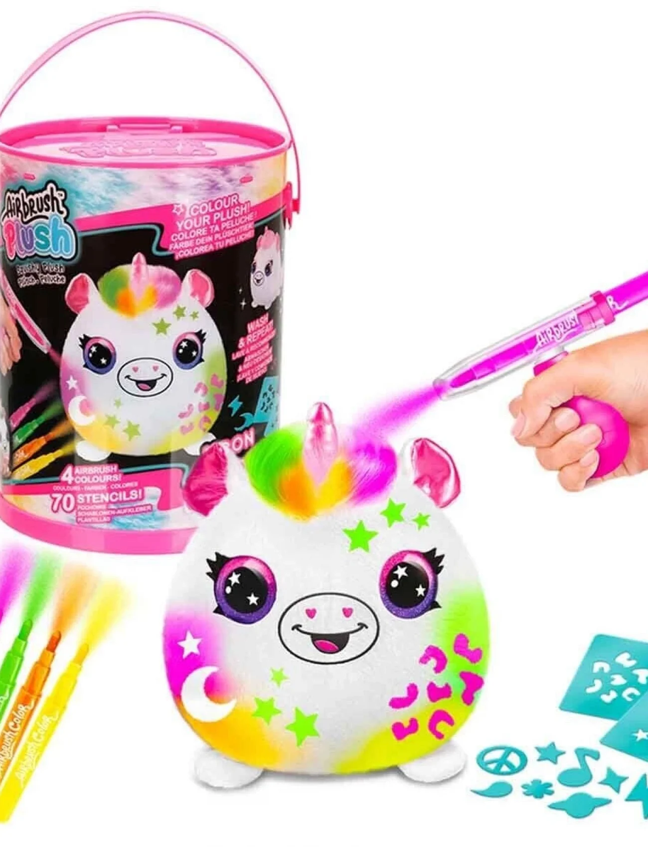 S00045573 SUN CNL HOBİ SET AIRBRUSH PELUŞ FOOD TASTIC SQUISHY