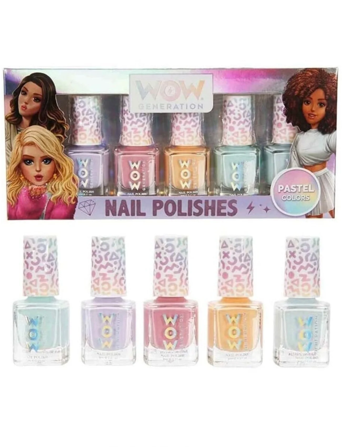 S00086712 - WOW Generation Pastel Renkli 5li Oje Seti