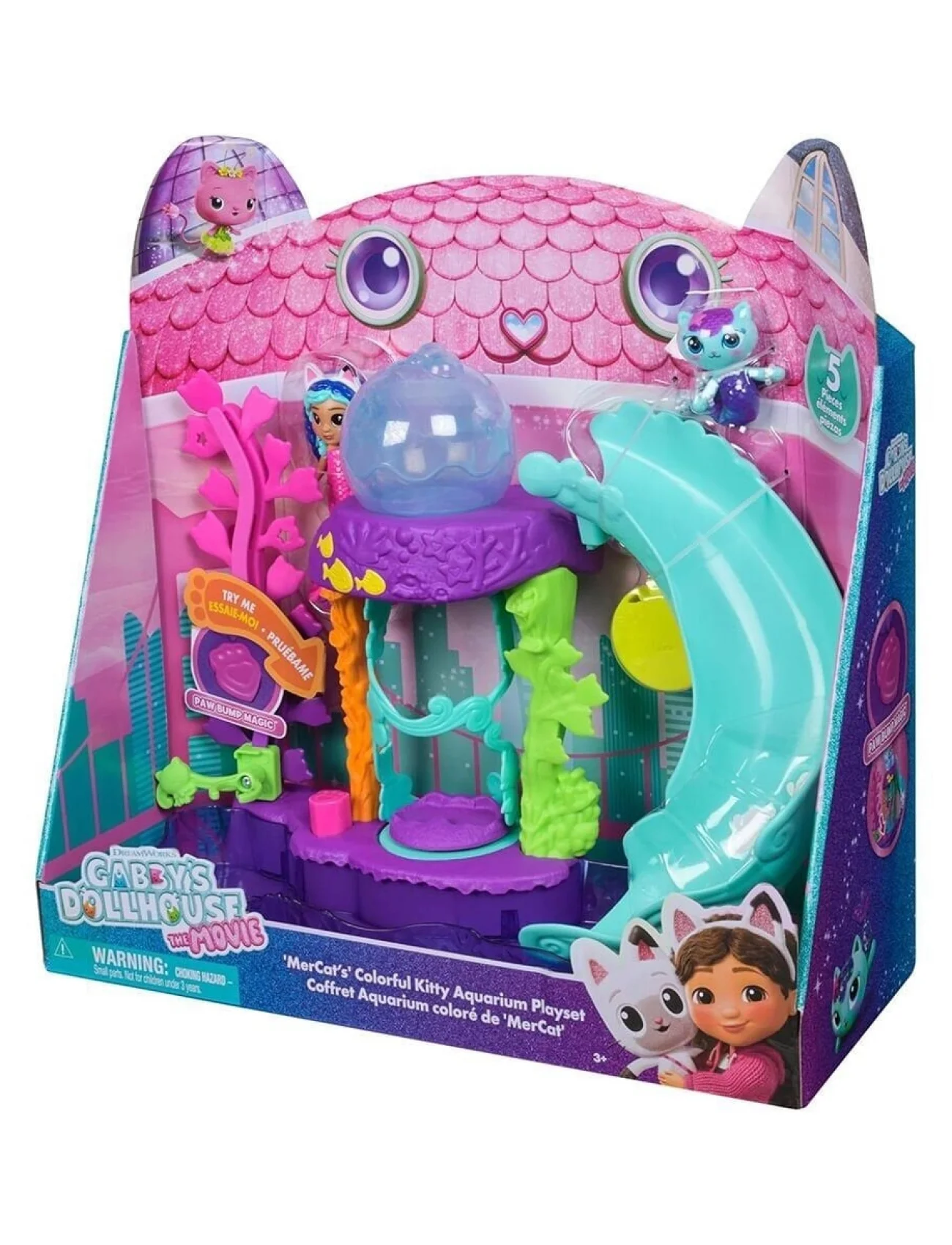 S01009006 SUN-SPM-FİGÜR OYUN SET GABBY S DOLLHOUSE RENKLİ AKVARYUM 12PRÇ.