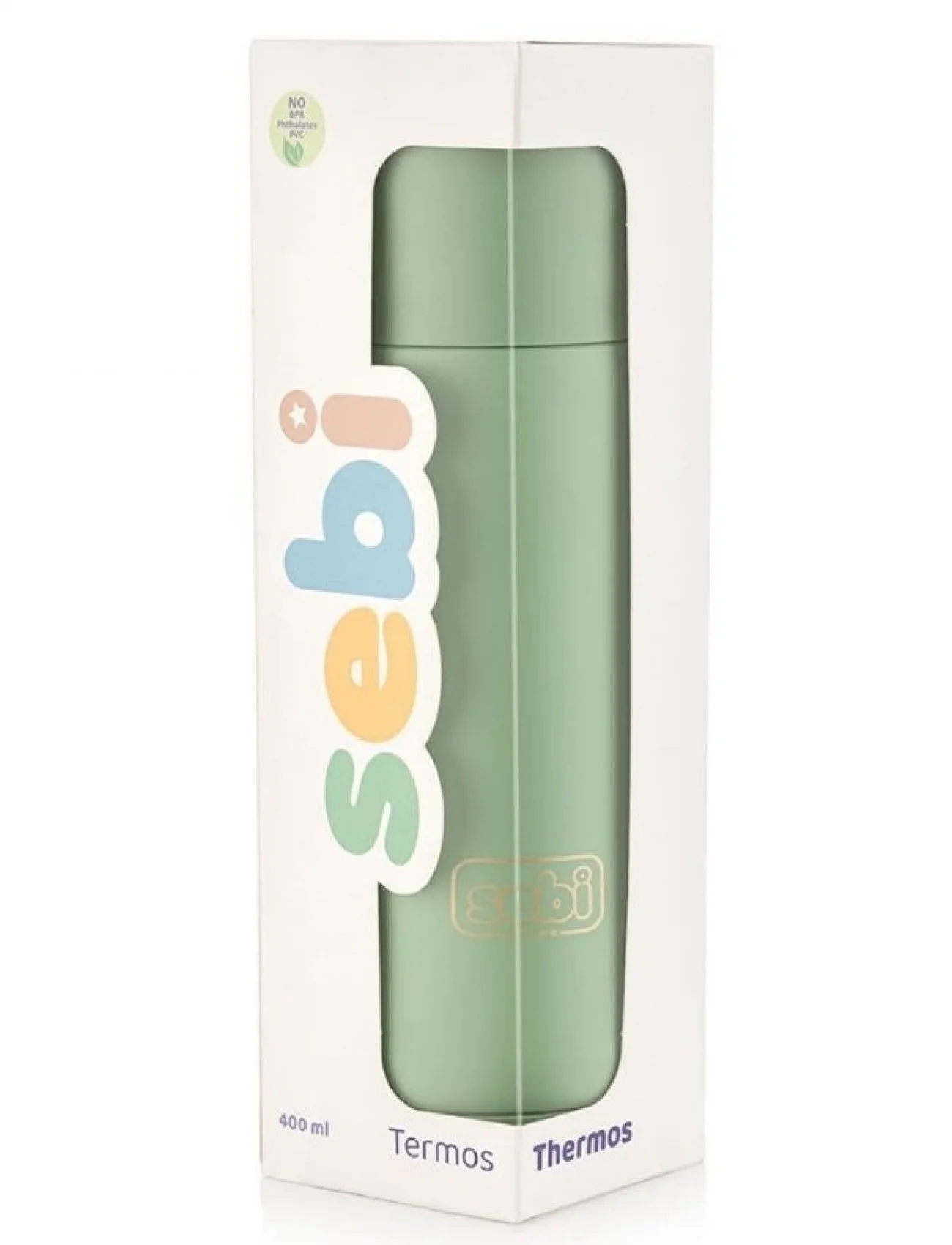 Sebi Bebe Prime Çelik Termos 400 Ml Yeşil