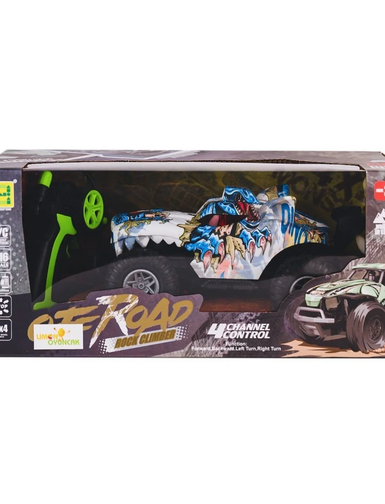 SH091-503B Kumandalı Şarjlı Off Road Canavar Rock Climber 4x4 -Limon Oyuncak