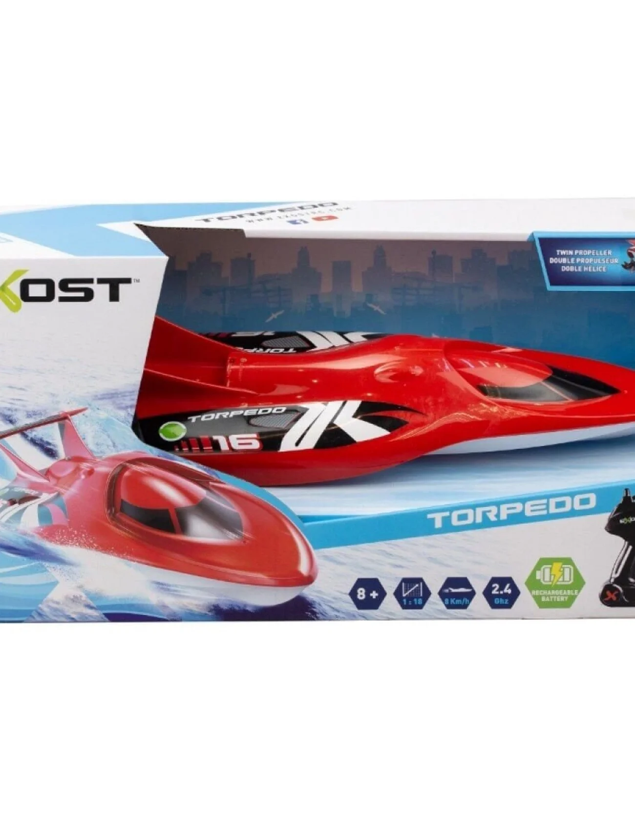 SIL 20222 Silverlit Exost Torpedo Kumandalı Sürat Teknesi -Necotoys
