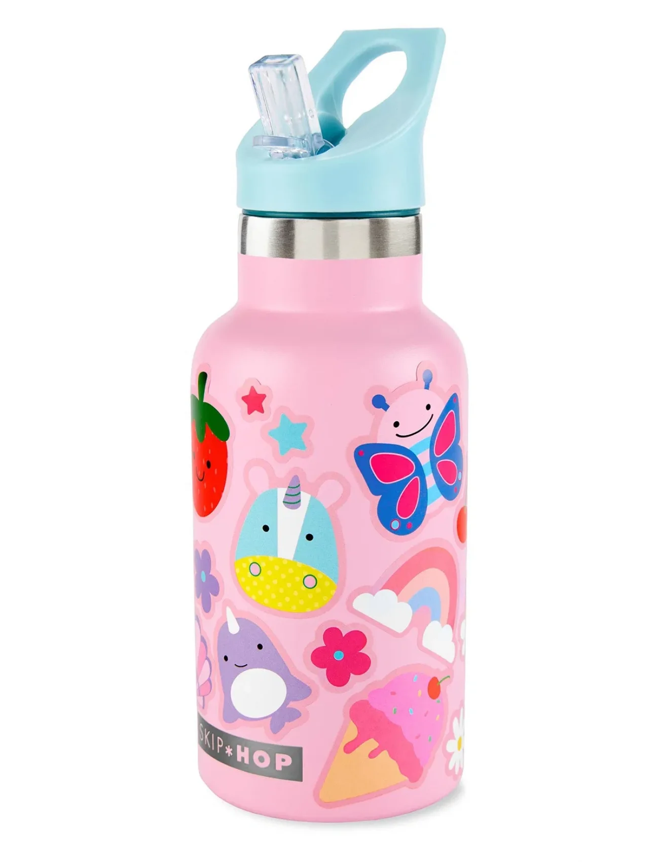 Skip Hop Spark Style Paslanmaz Çelik Suluk Pembe