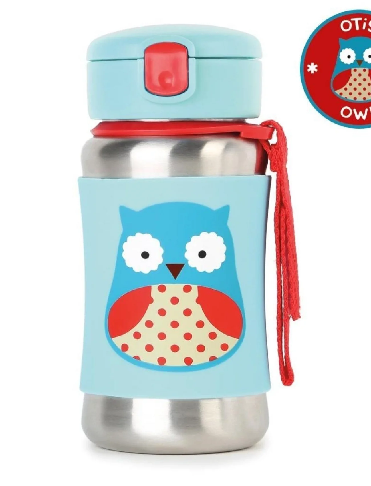 Skip Hop Zoo Pipetli Paslanmaz Çelik Suluk 350 Ml Baykuş