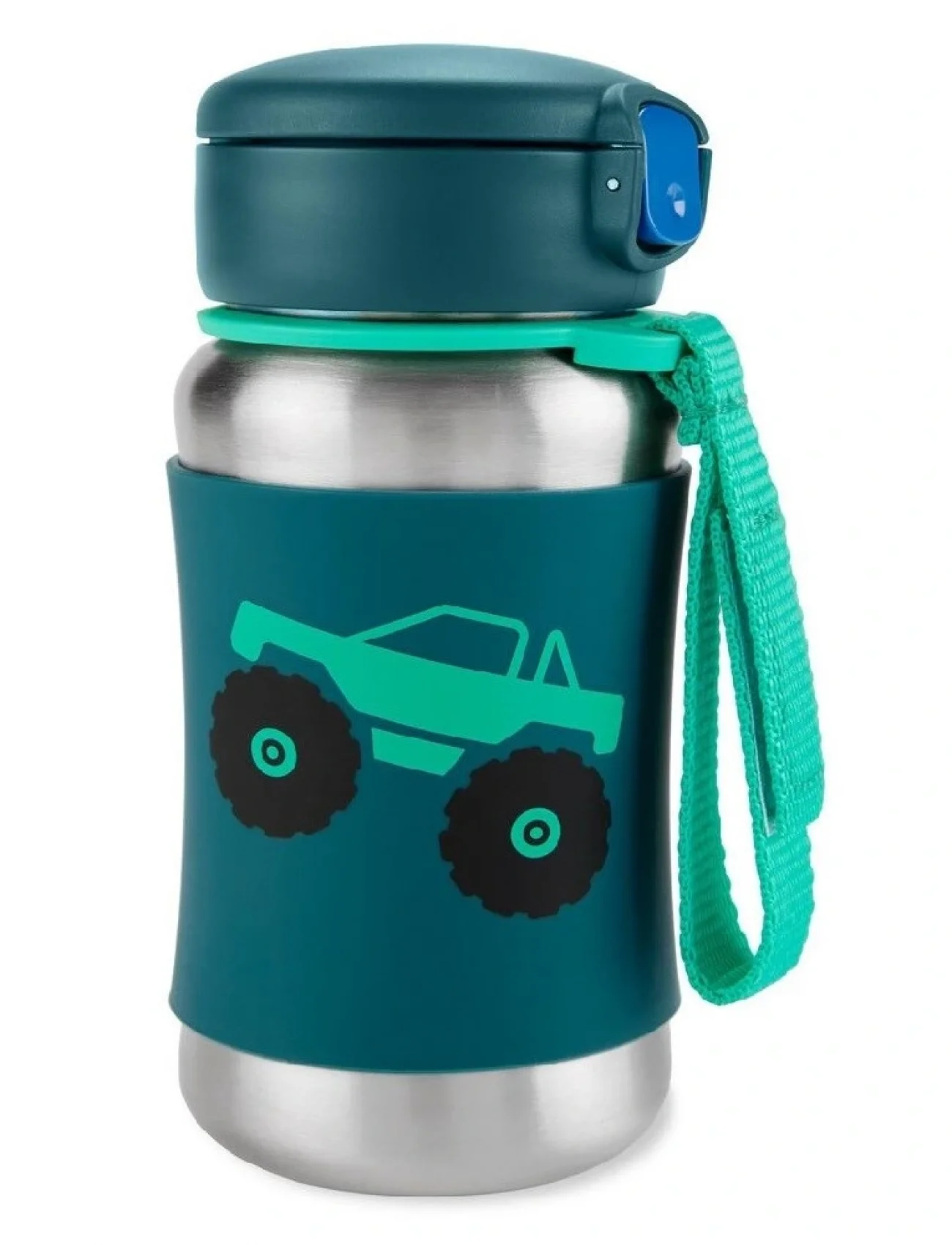 Skip Hop Zoo Pipetli Paslanmaz Çelik Suluk 350 ml Kamyon