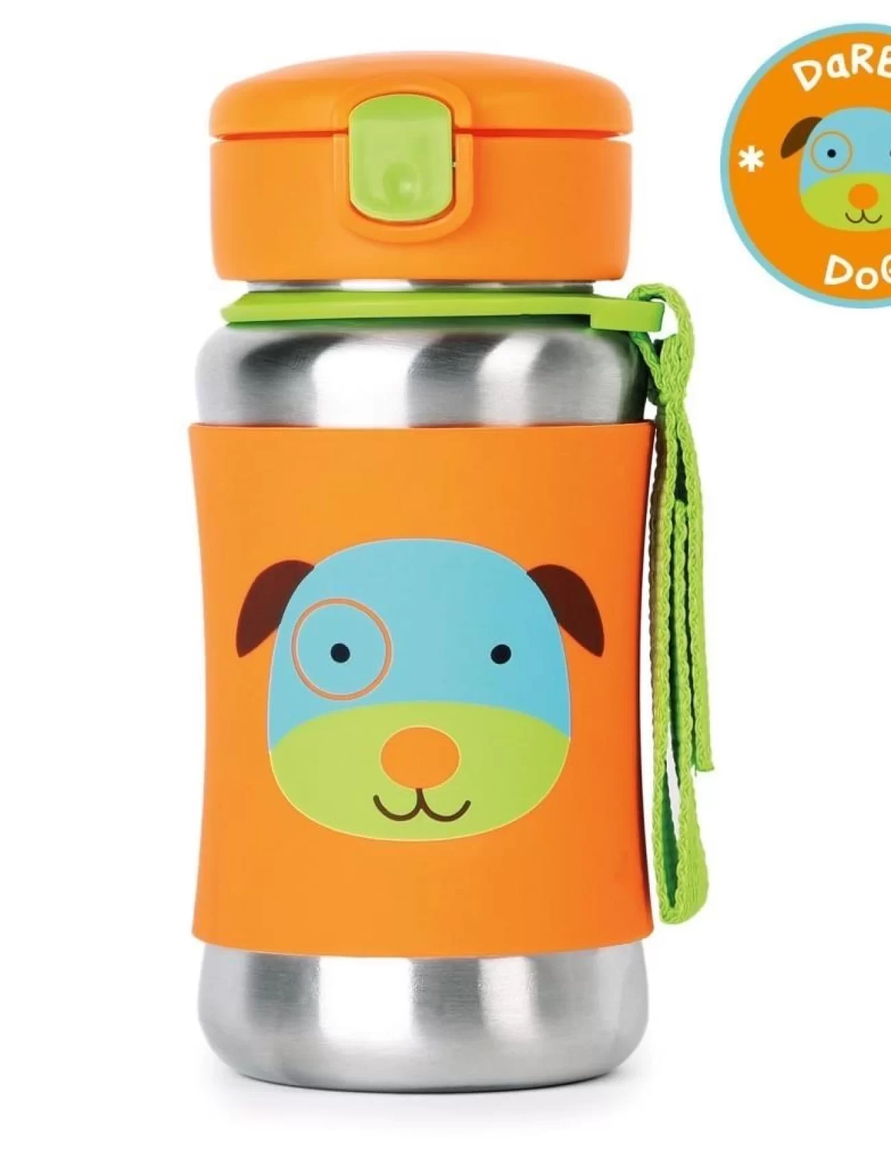 Skip Hop Zoo Pipetli Paslanmaz Çelik Suluk 350 Ml Köpek