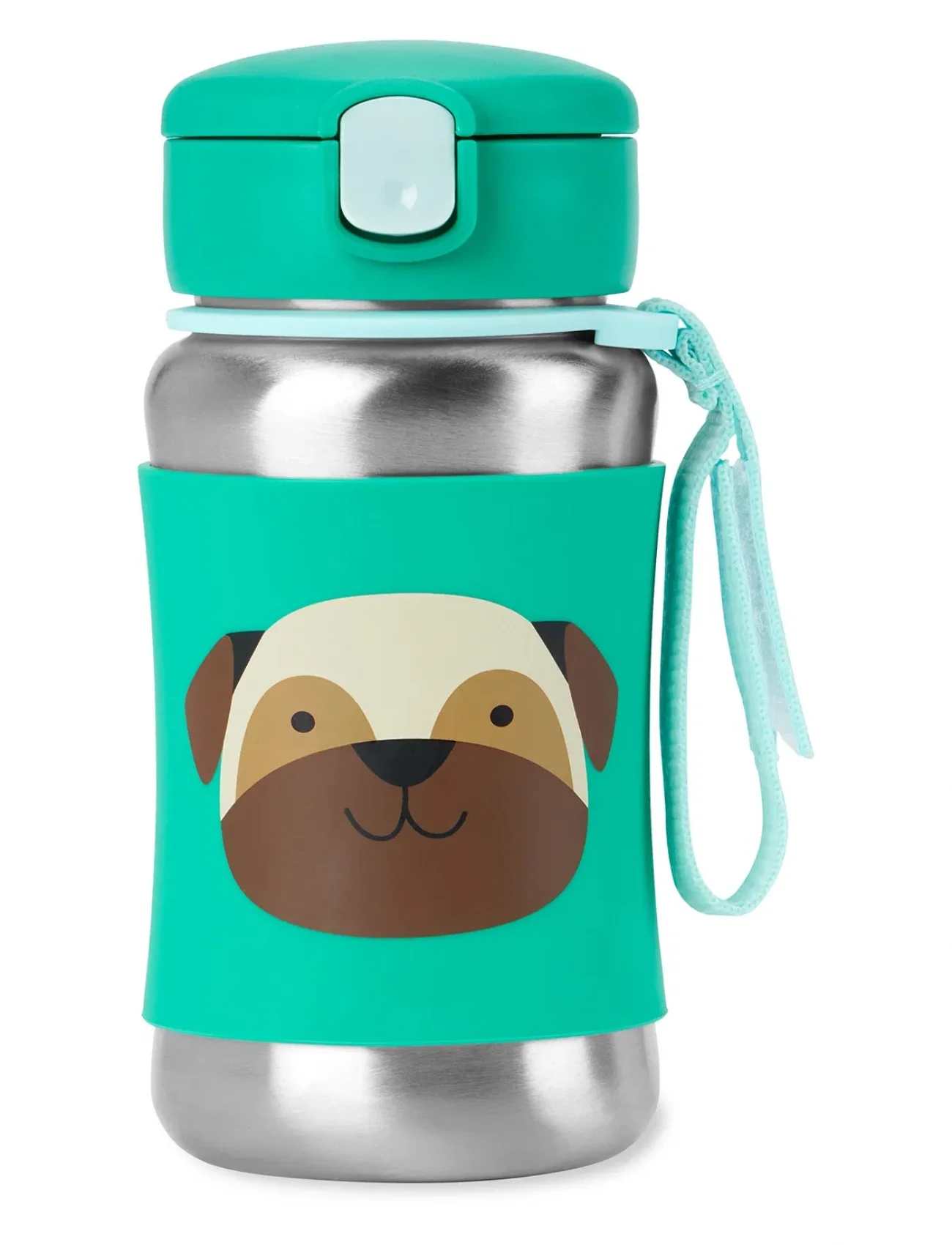 Skip Hop Zoo Pipetli Paslanmaz Çelik Suluk 350 Ml Pug