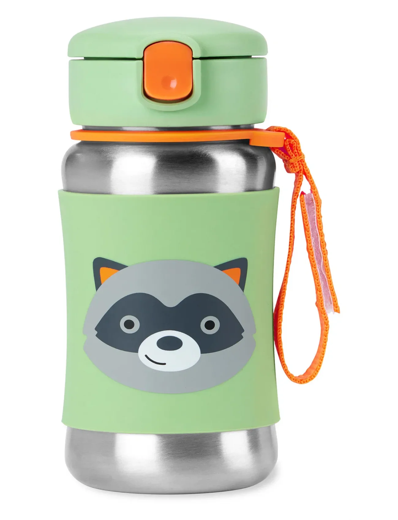 Skip Hop Zoo Pipetli Paslanmaz Çelik Suluk 350 Ml Rakun