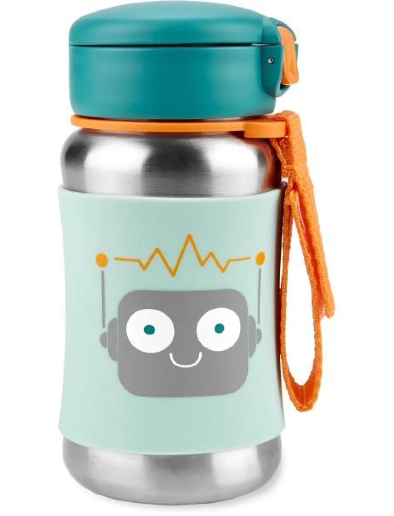 Skip Hop Zoo Pipetli Paslanmaz Çelik Suluk 350 Ml Robot