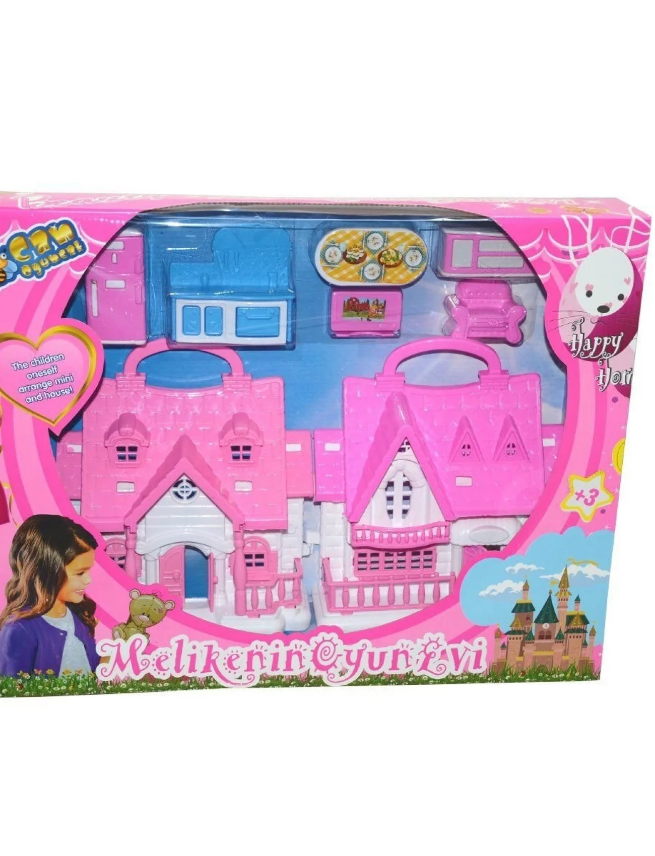 SL32538A Kutulu Melikenin 2li Oyun Evi Seti- Halit Can Oyuncak