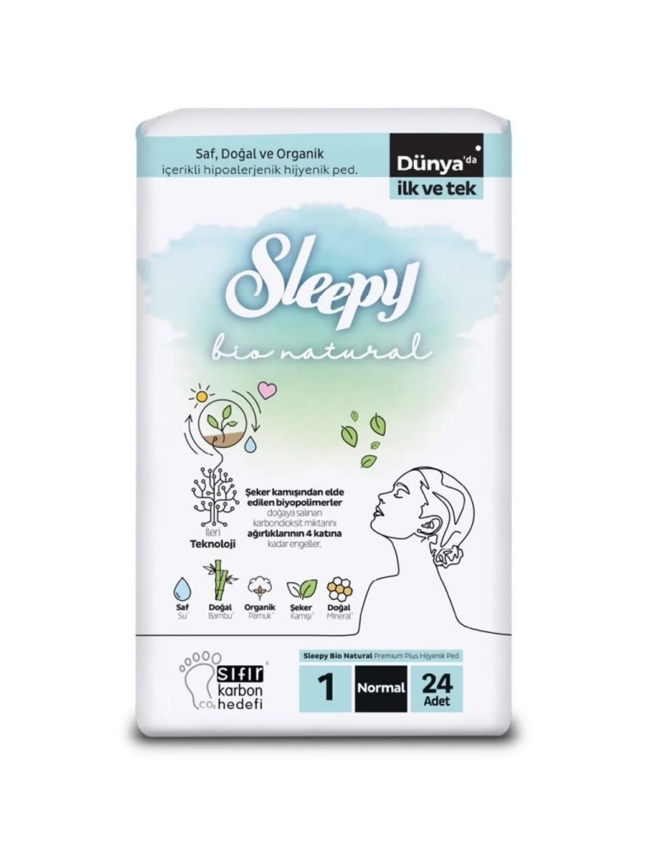Sleepy Bio Natural Premium Plus Normal Ped 24 Adet