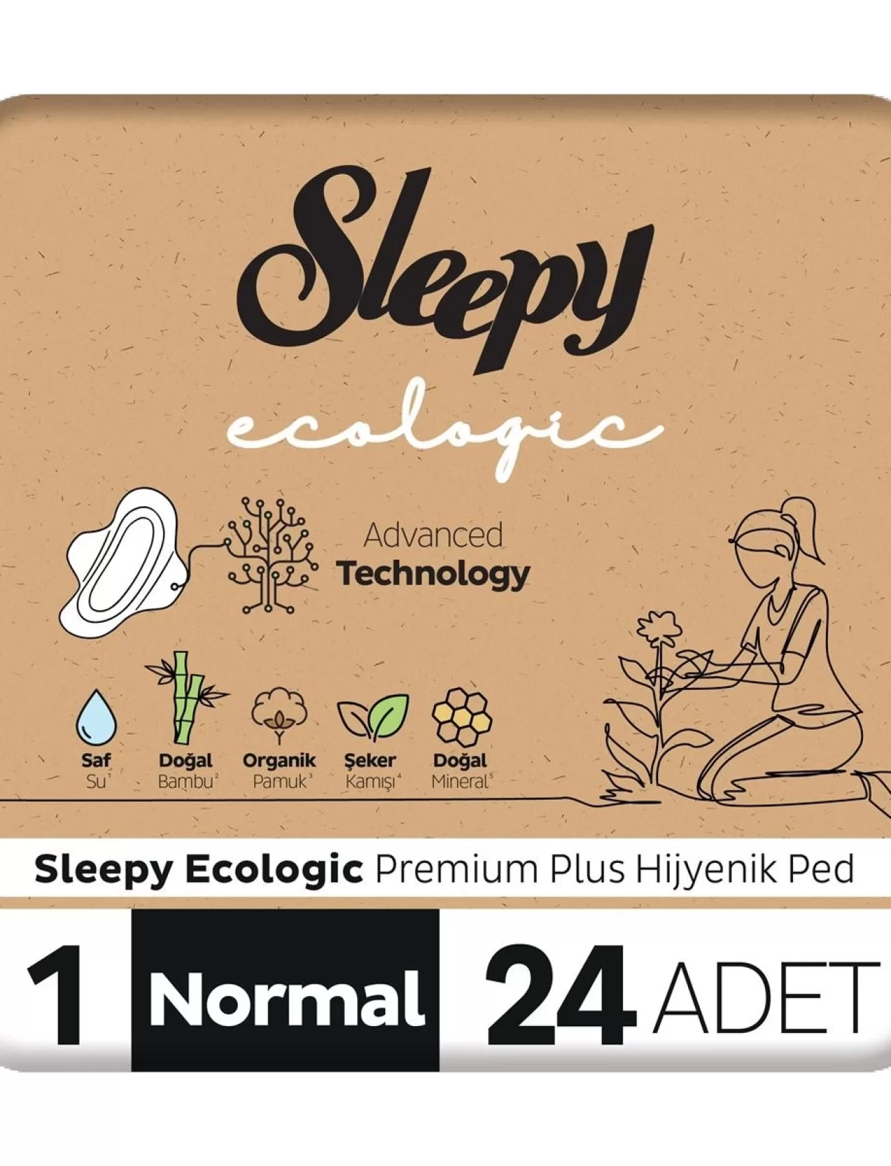 Sleepy Ecologic Premium Plus Normal Ped 24 Adet
