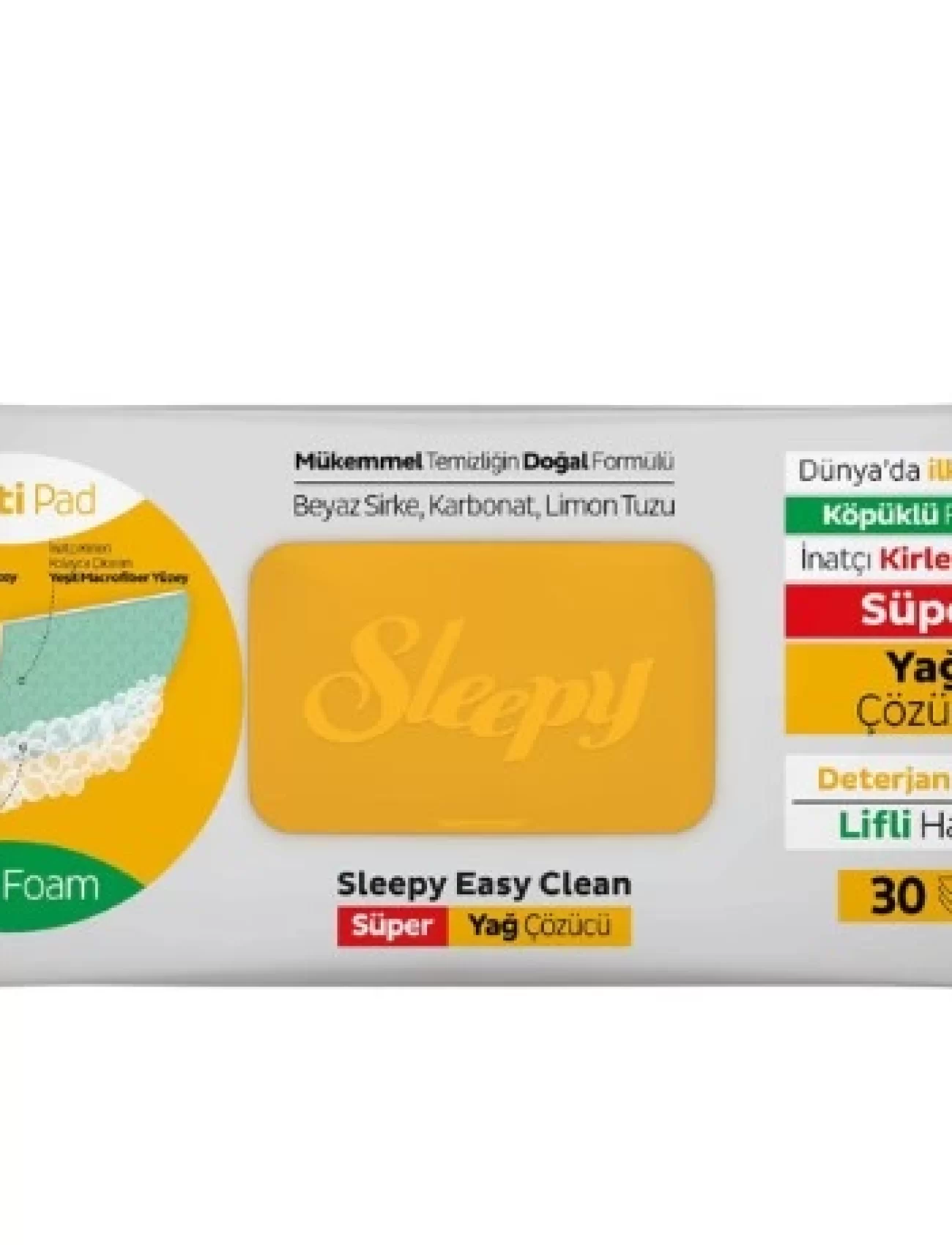 Sleepy Yüzey Temizlik Havlusu 30 Adet Yağ Çözücü
