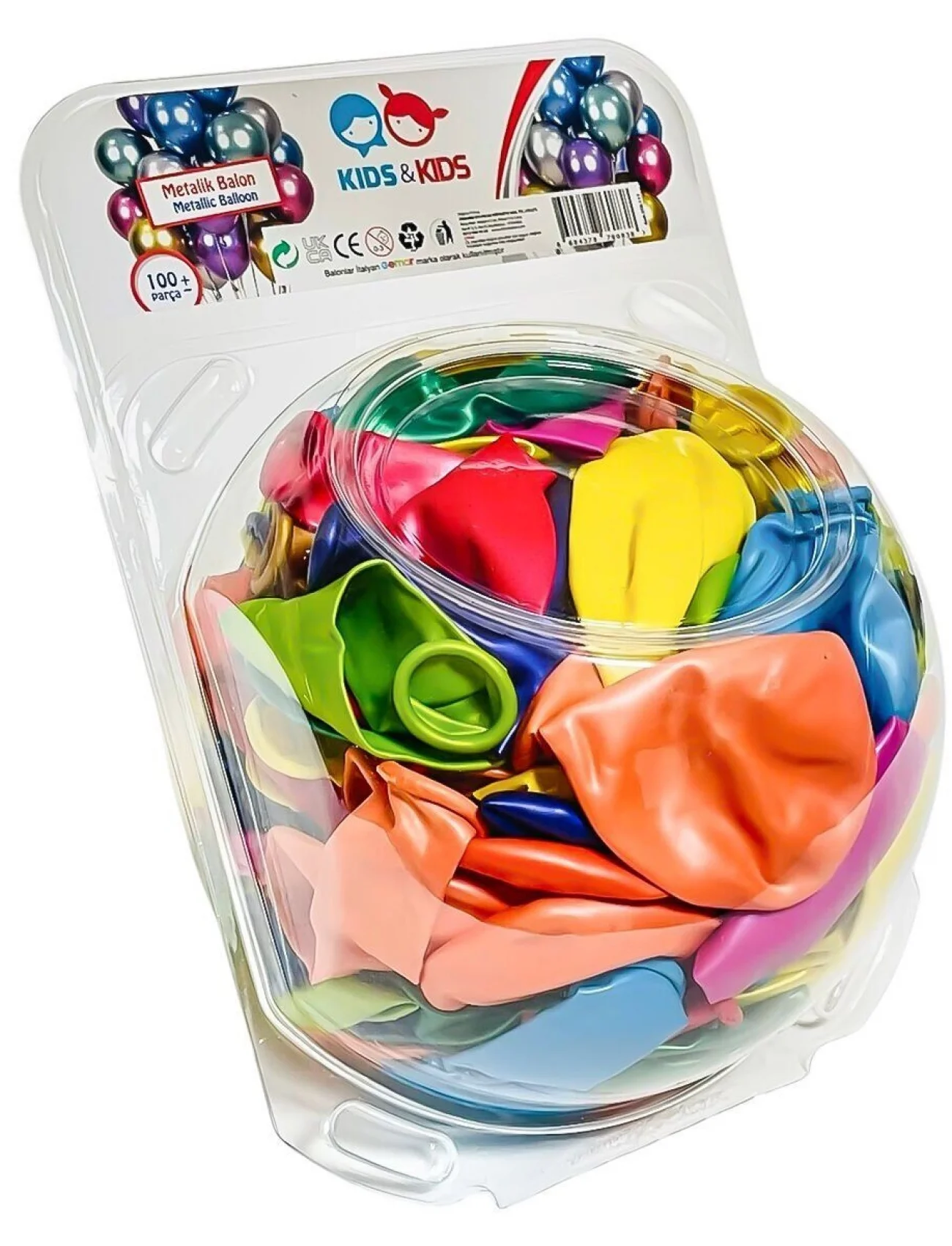 STR-117 Metalik Karışık Renk 100lü Balon