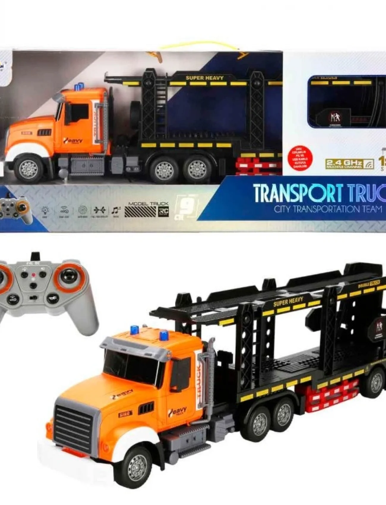 Sunman 1:12 Sesli Ve Işıklı Usb Şarjlı Uzaktan Kumandalı Transporter