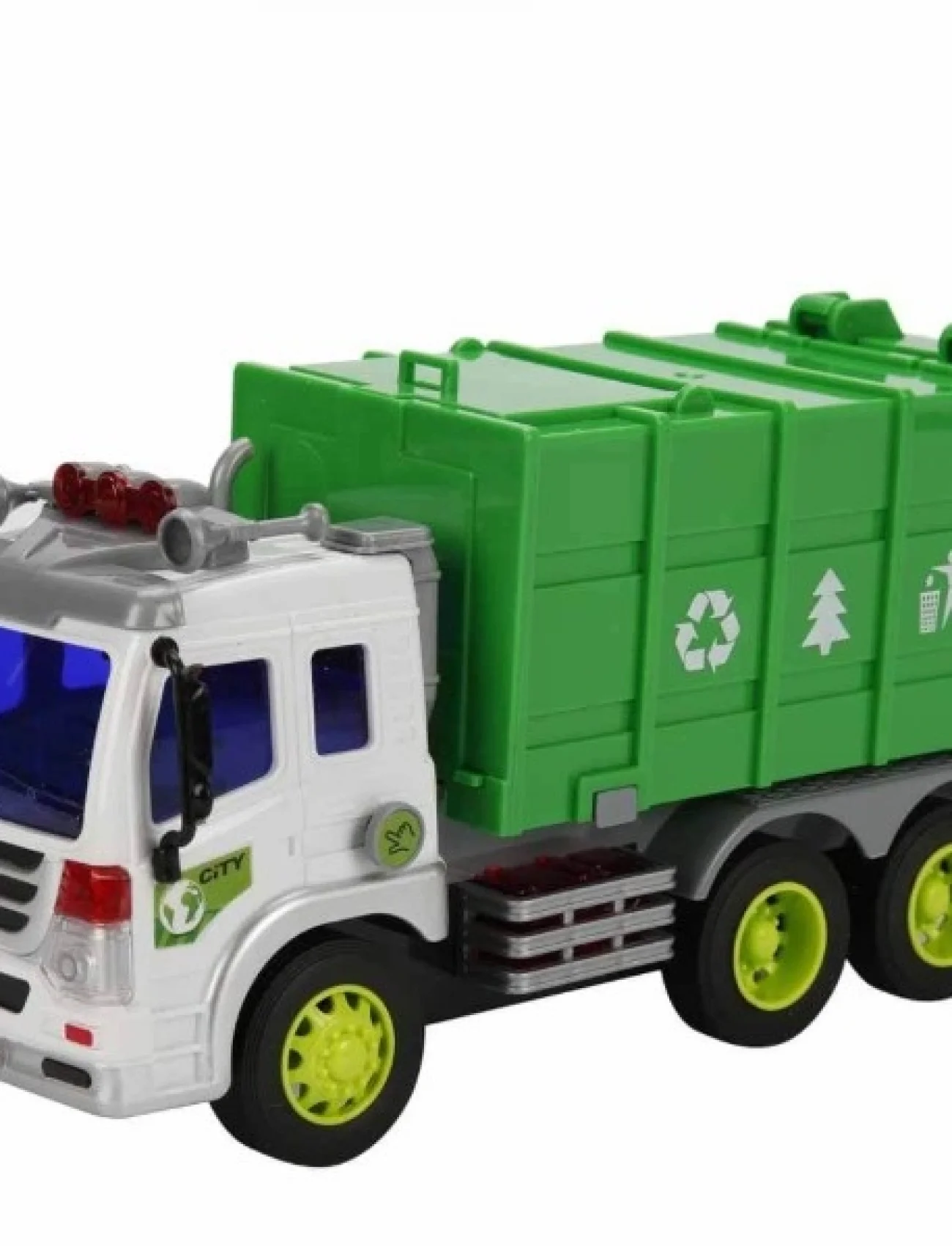 Sunman 1:16 Maxx Wheels Sesli Ve Işıklı Geri Dönüşüm Kamyonları