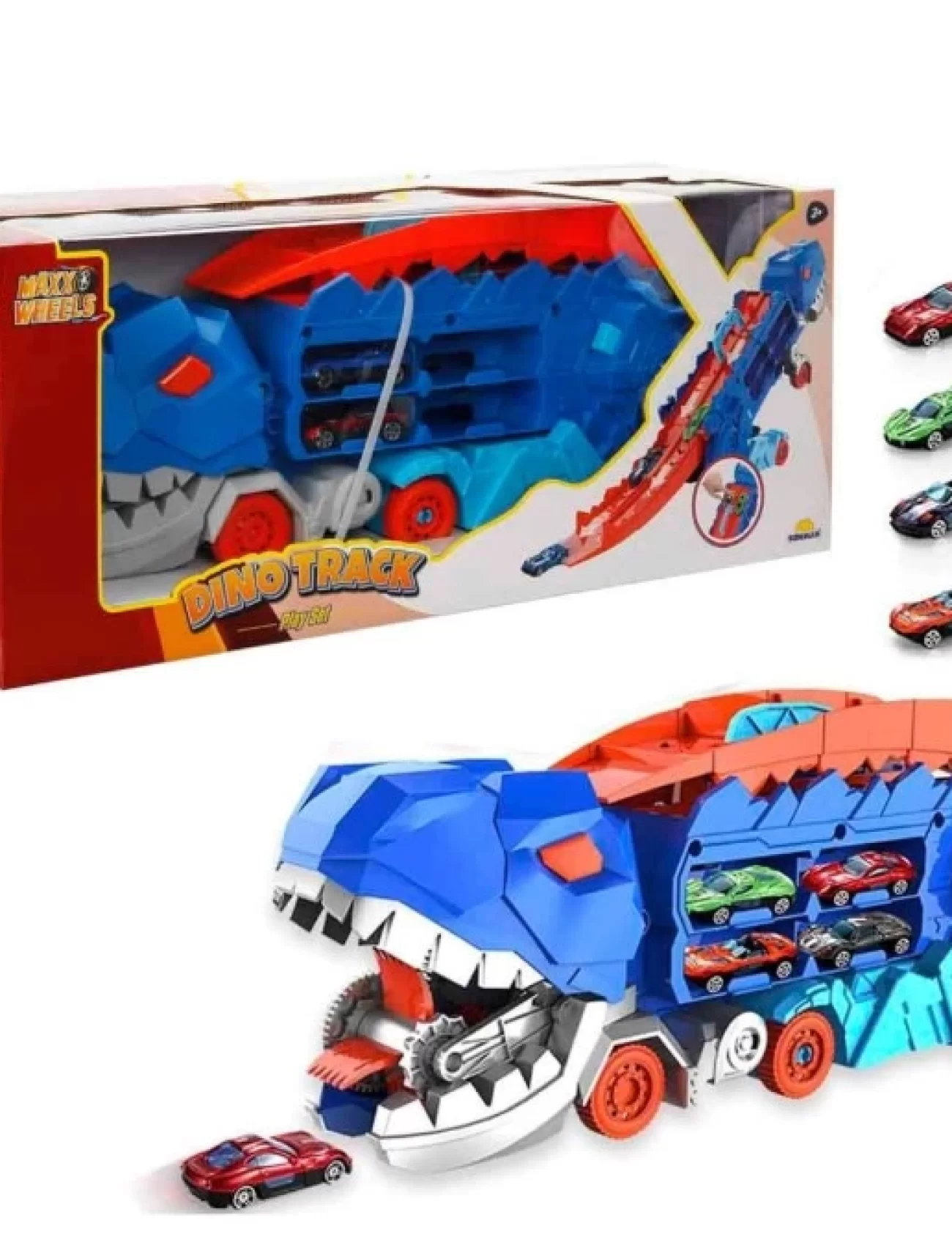 Sunman 3in1 Maxx Wheels Dönüşebilen Dinozor Yarış Kamyonu Oyun Seti