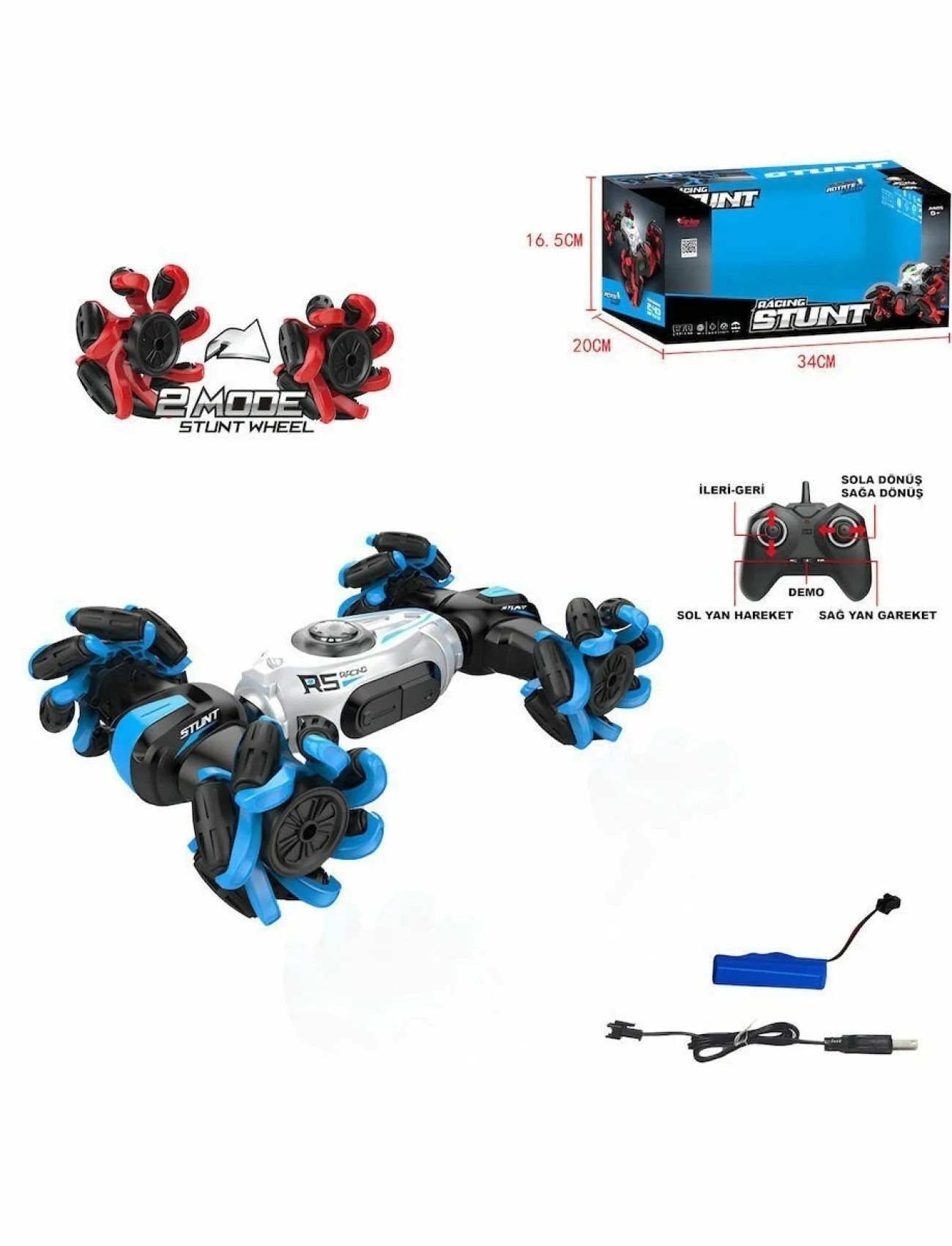 SYR-666-810 UK FF ŞARJLI 2 4G AÇILIR TEKER