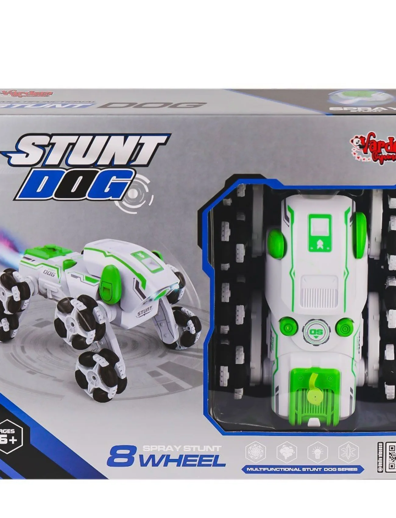 SYR-666-820 Kumandalı Buharlı 8 Teker Stunt Köpek Araba -Vardem Oyuncak