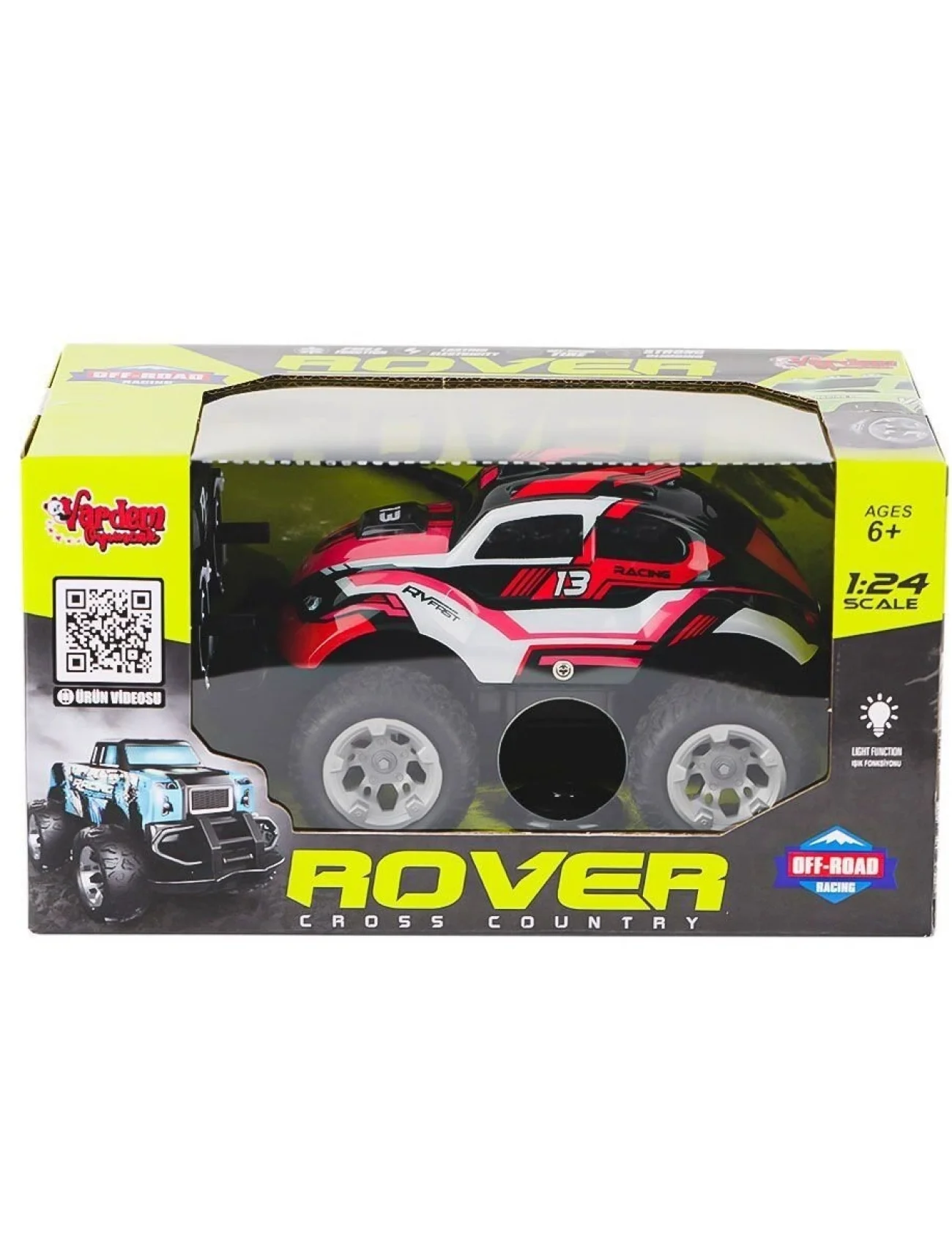 SYR-666-842-3-4-5-6-7 Kumandalı Şarjlı Rover Off Road Işıklı araba 1:24 -Vardem Oyuncak