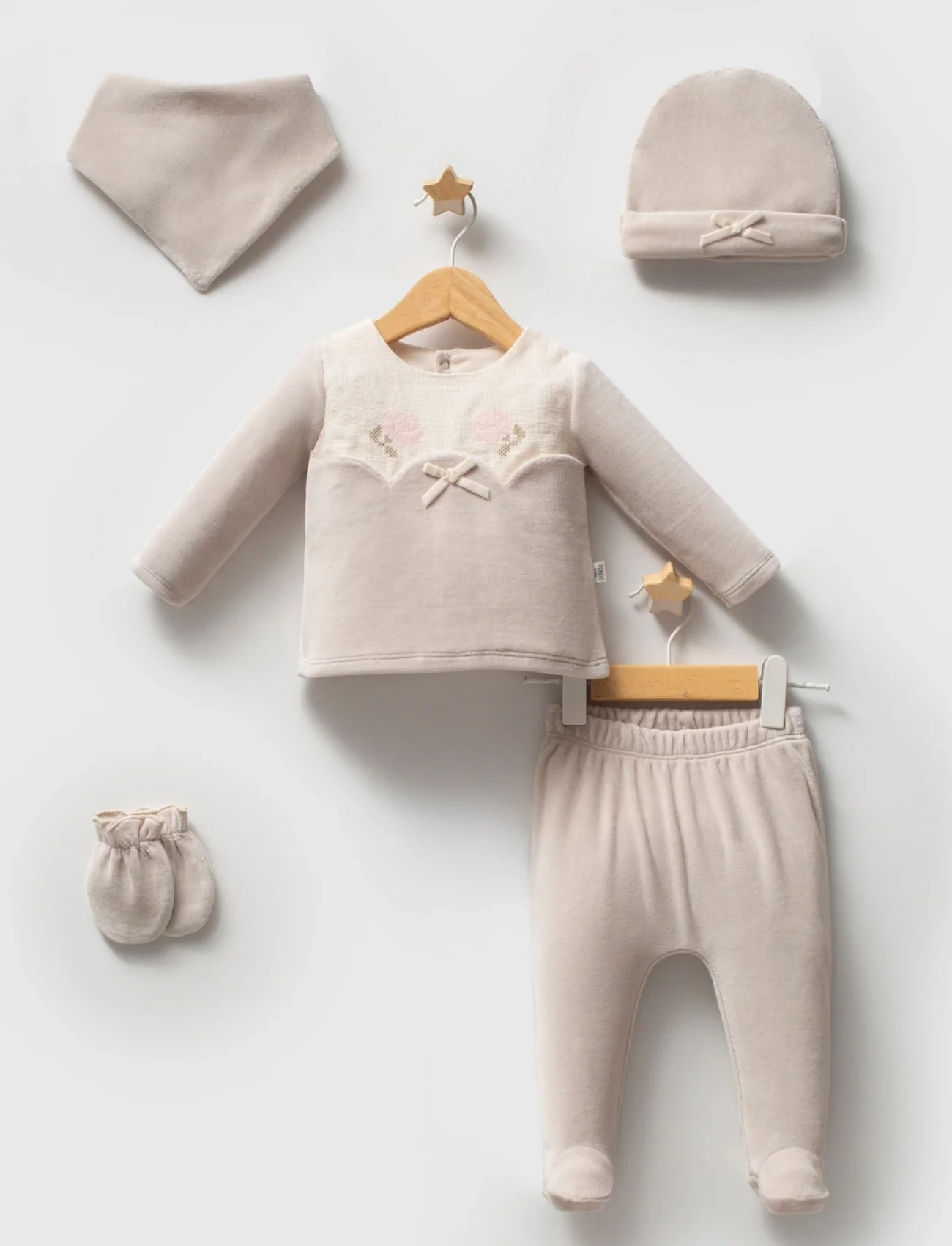 Tongs Baby Etamine 5li Hastane Çıkışı 5684 Gri