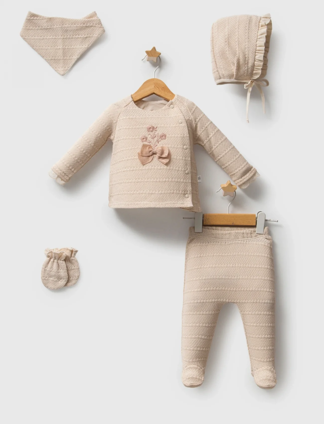 Tongs Baby Magic Forest 5li Hastane Çıkışı 5645 Krem