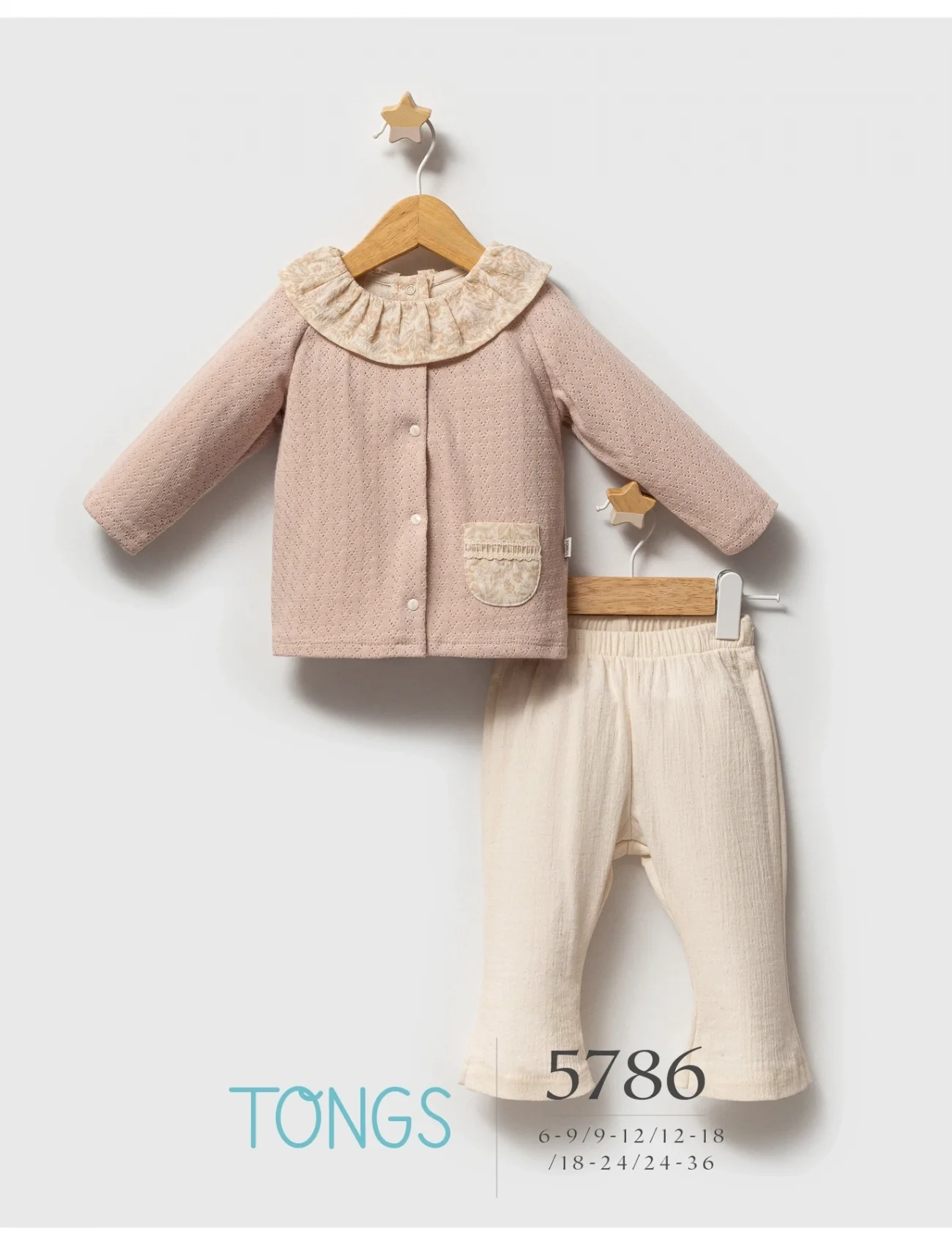 Tongs Pastoral Üçlü Takım 5786 Pudra