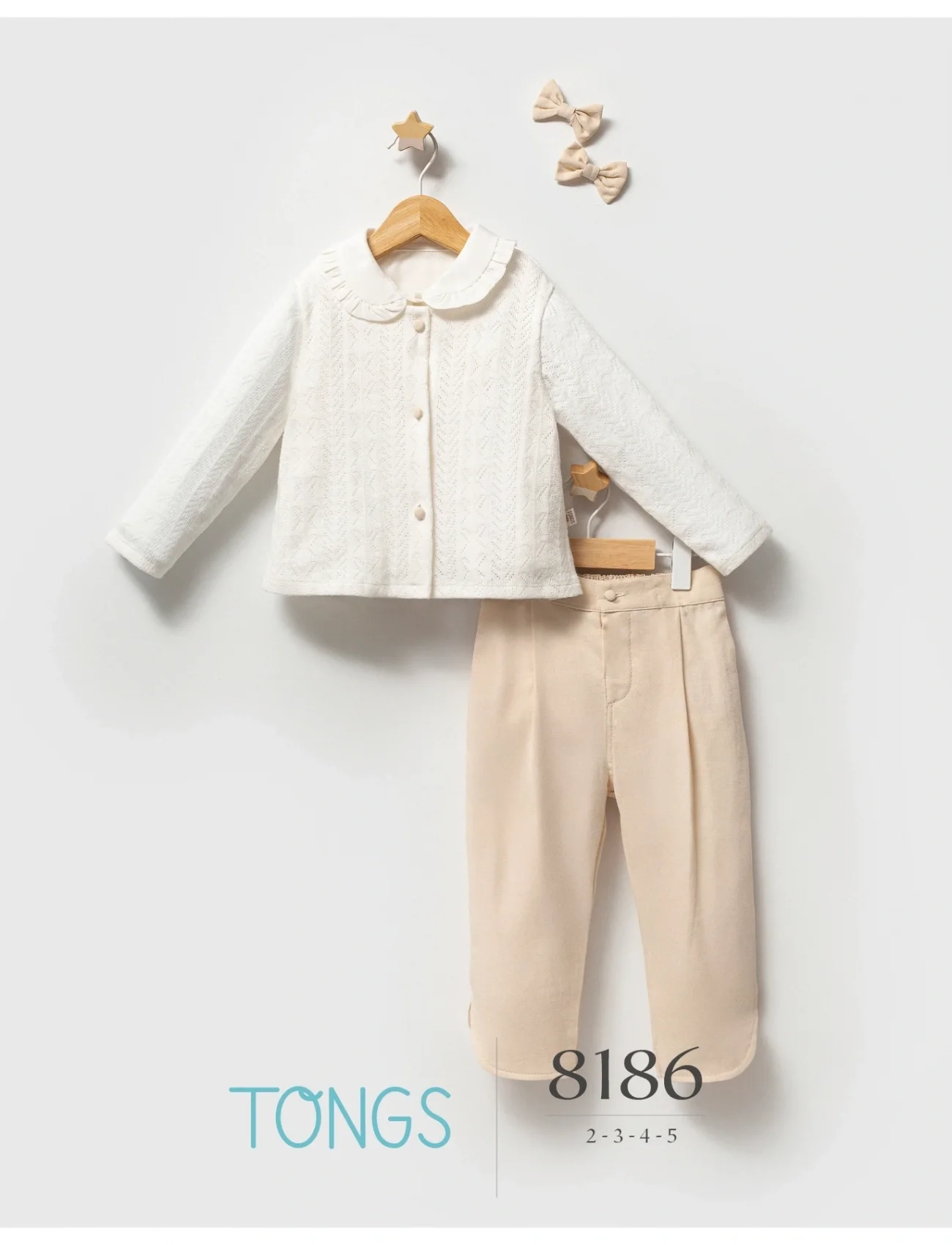 Tongs Üçlü Takım 8186 Bej