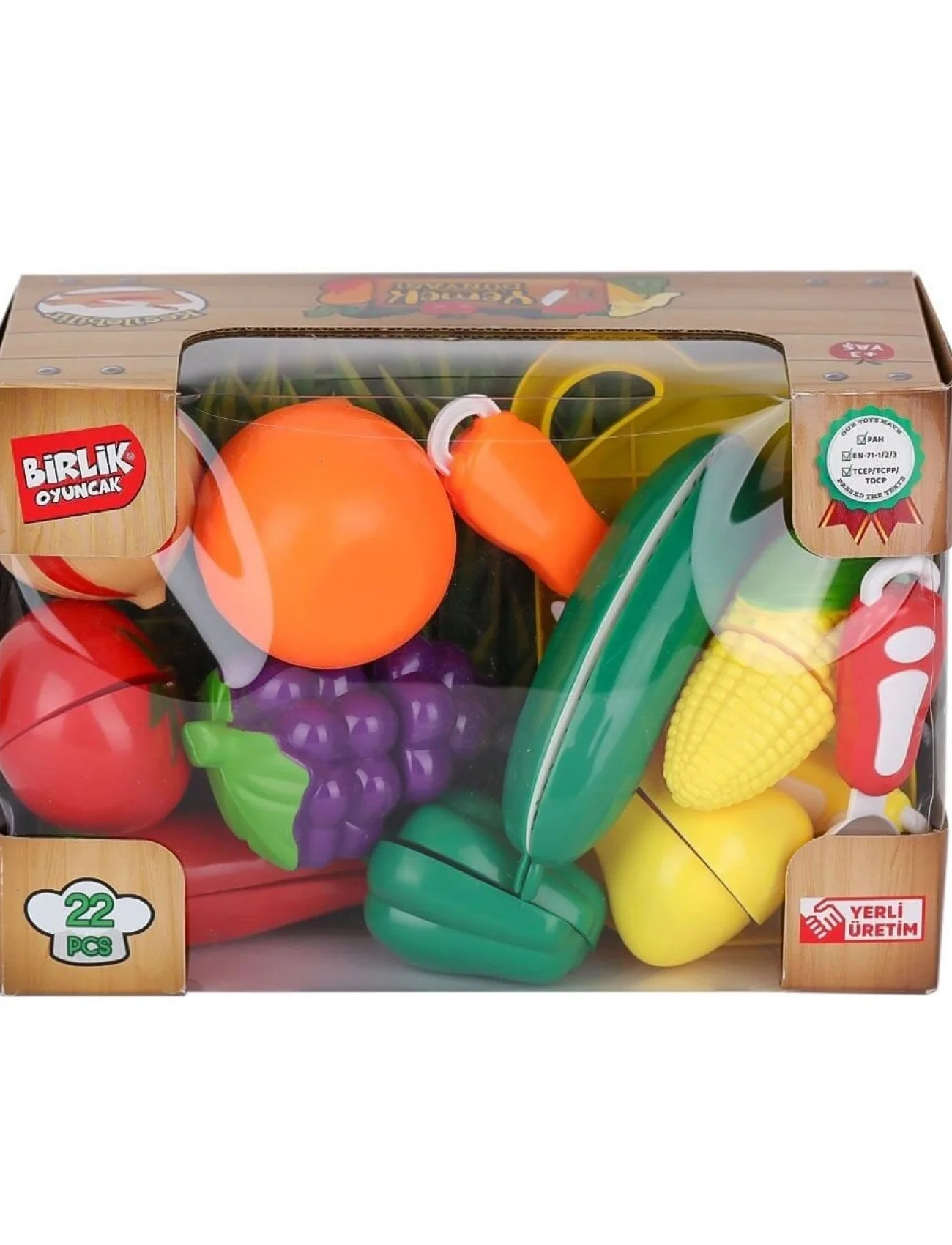 URT007-KUTU-2AB 22 PCS KESİLEBİLİEN SEBZE MEYVELER