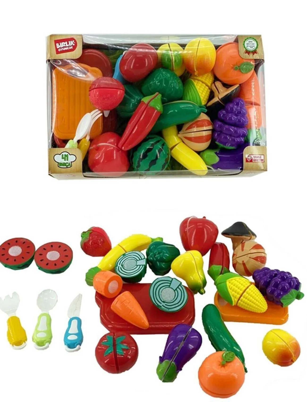 URT007-KUTU-3 41 PCS KESİLEBİLEN MEYVE SEBZE MANAV