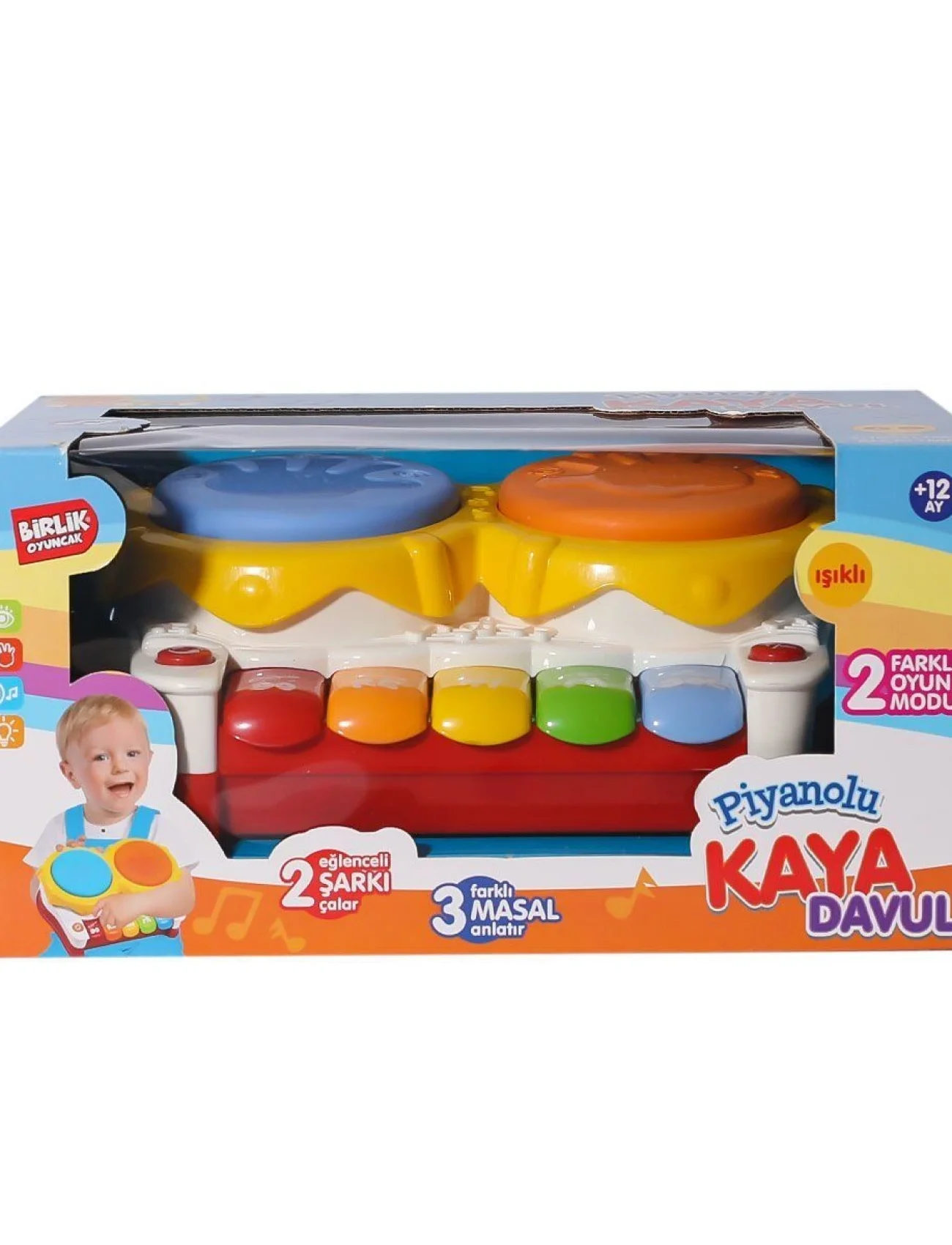 URT032-001 İkili Kaya Davul Seti -Birliktoys