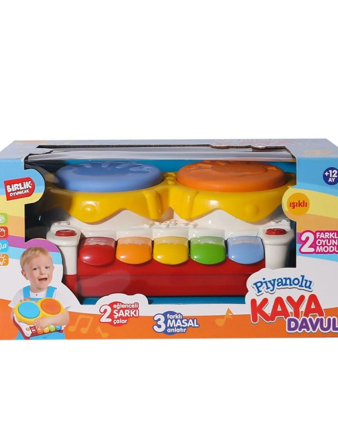 URT032-001 İkili Kaya Davul Seti -Birliktoys