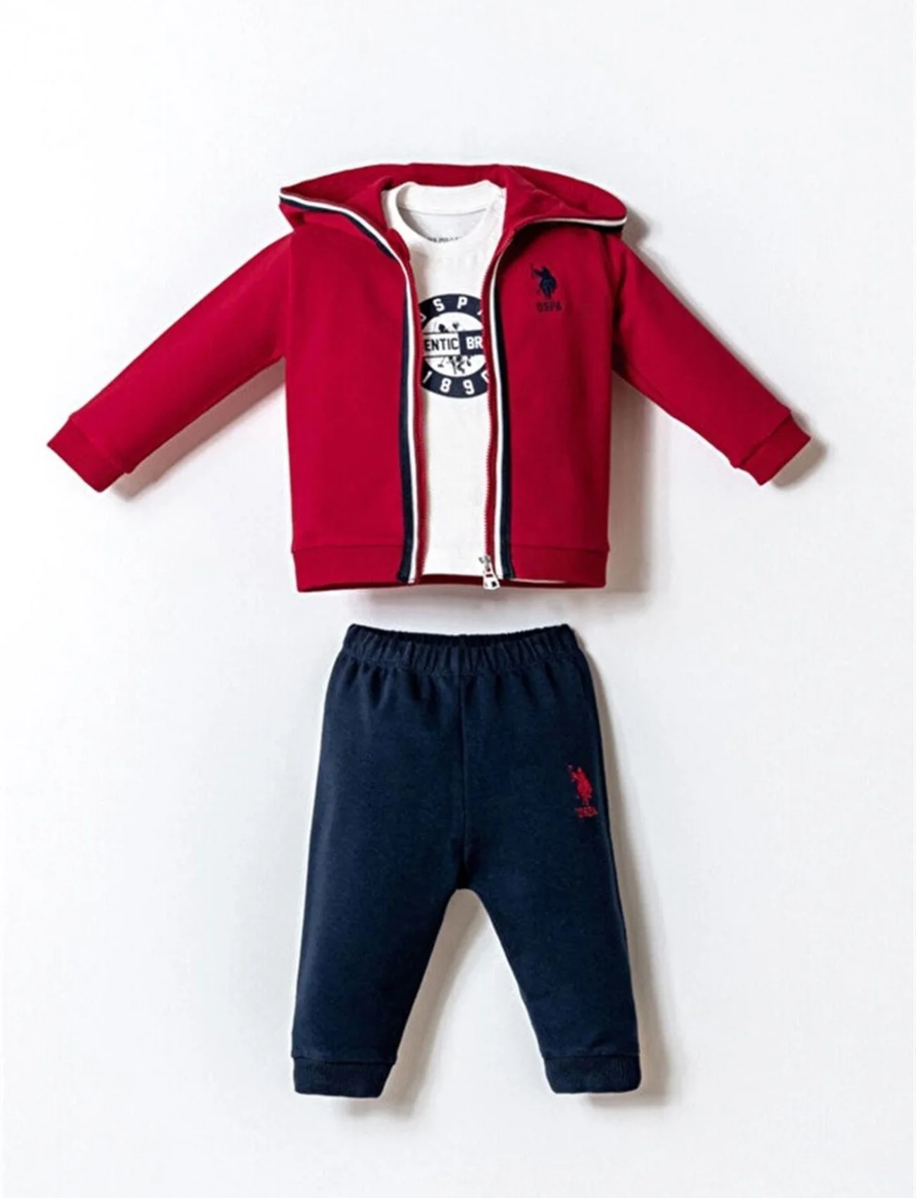 U.s. Polo 3lü Takım Usb2875 Kırmızı